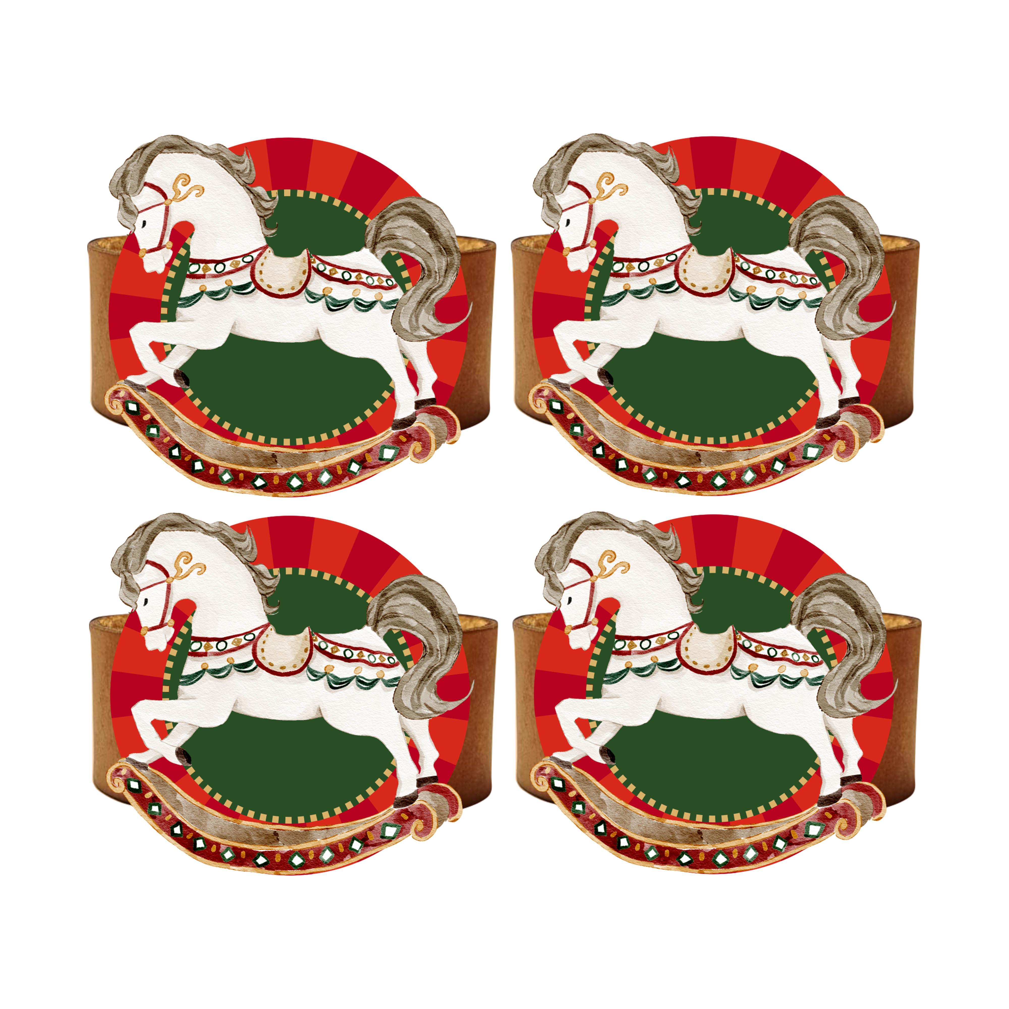 8x8 cm 4 Parça Peçete Halka Takımı 12391