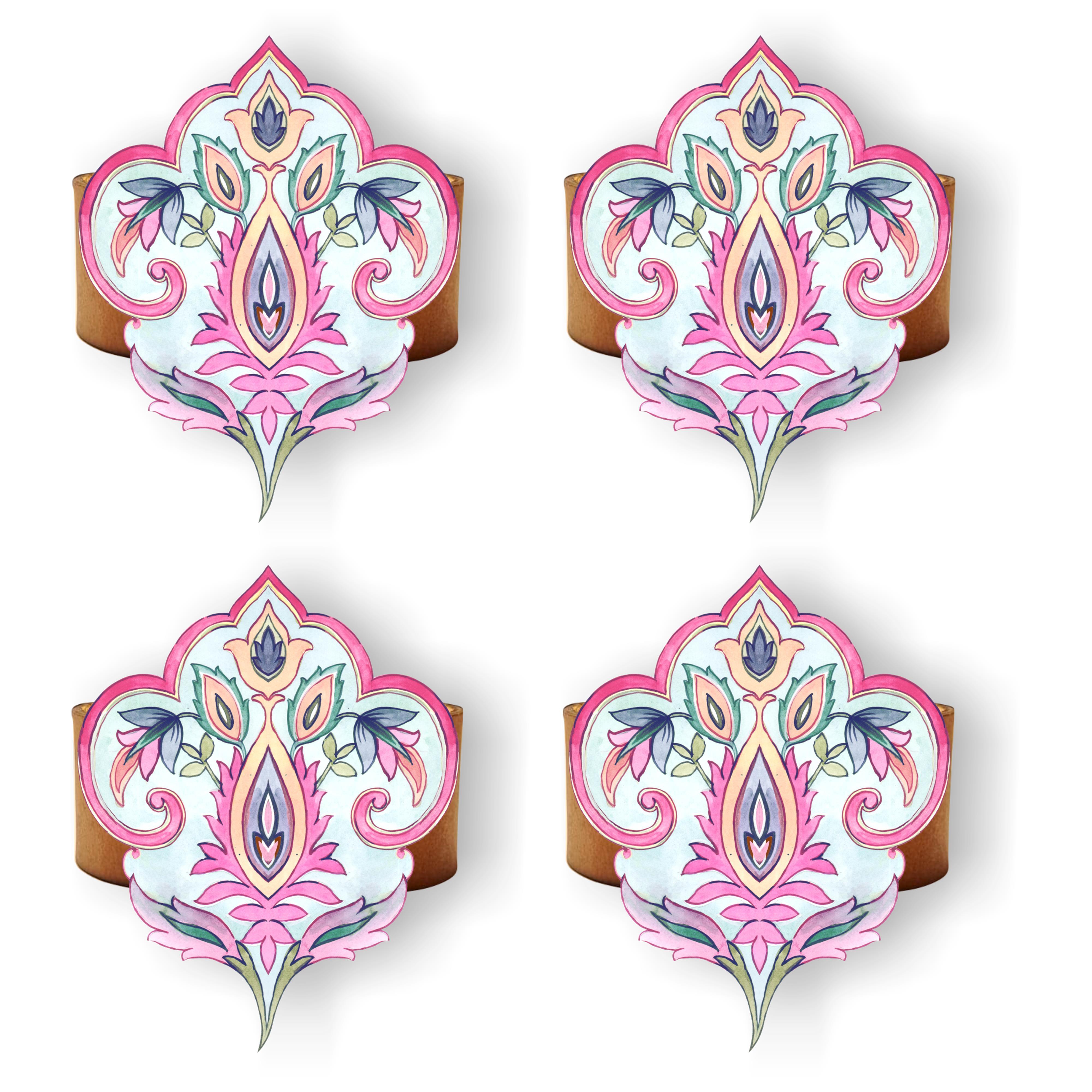 8x8 cm 4 Parça Peçete Halka Takımı- 12432