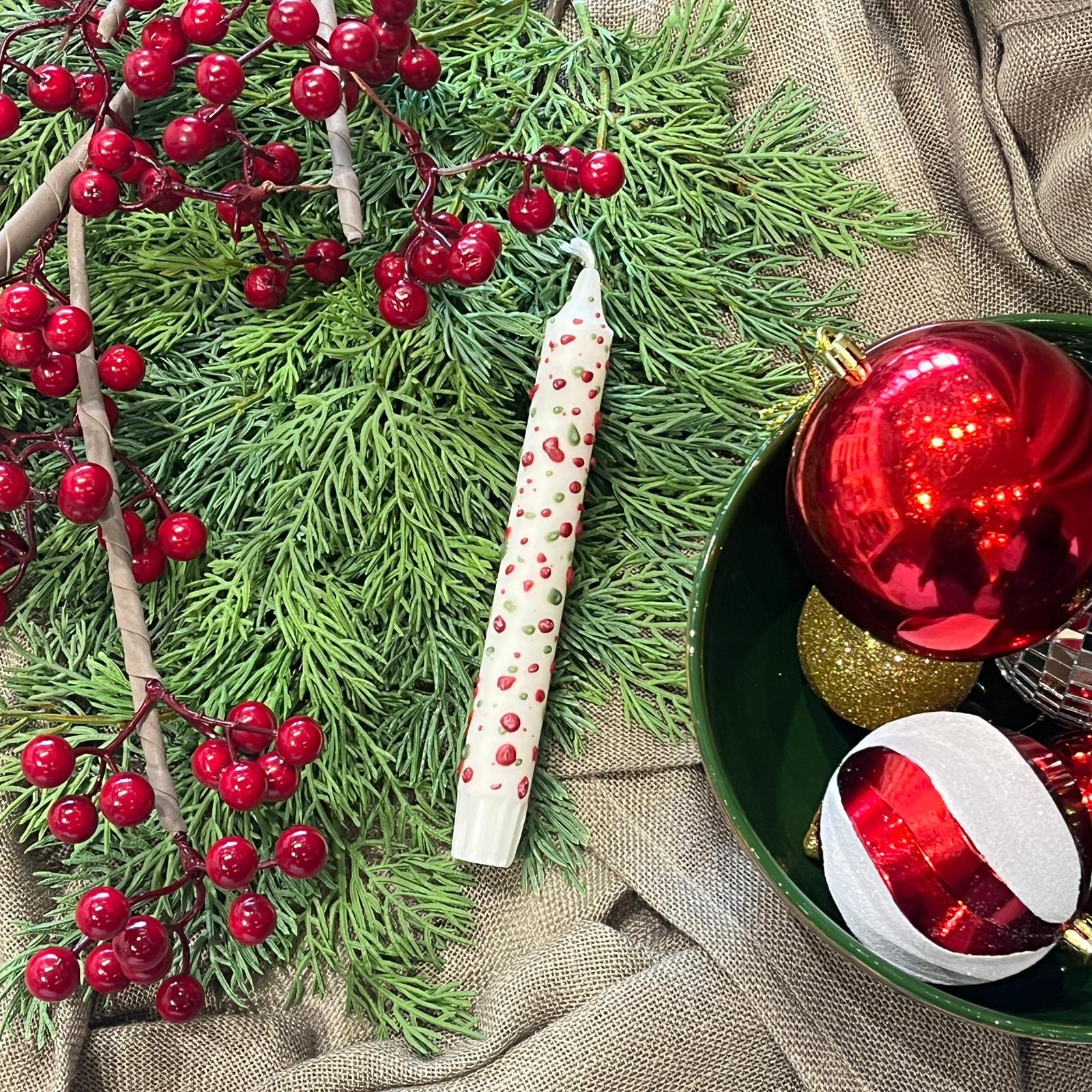 CHRISTMAS BEYAZ DAMLA MUM