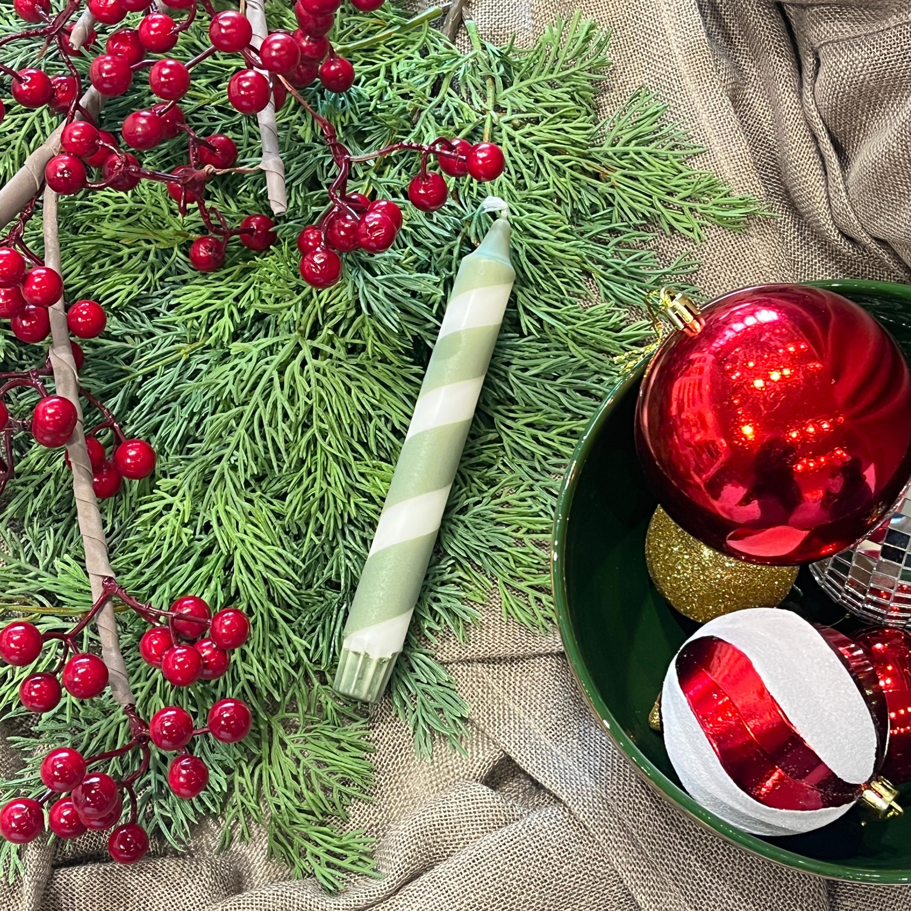 CHRISTMAS YEŞİL STRIPE MUM