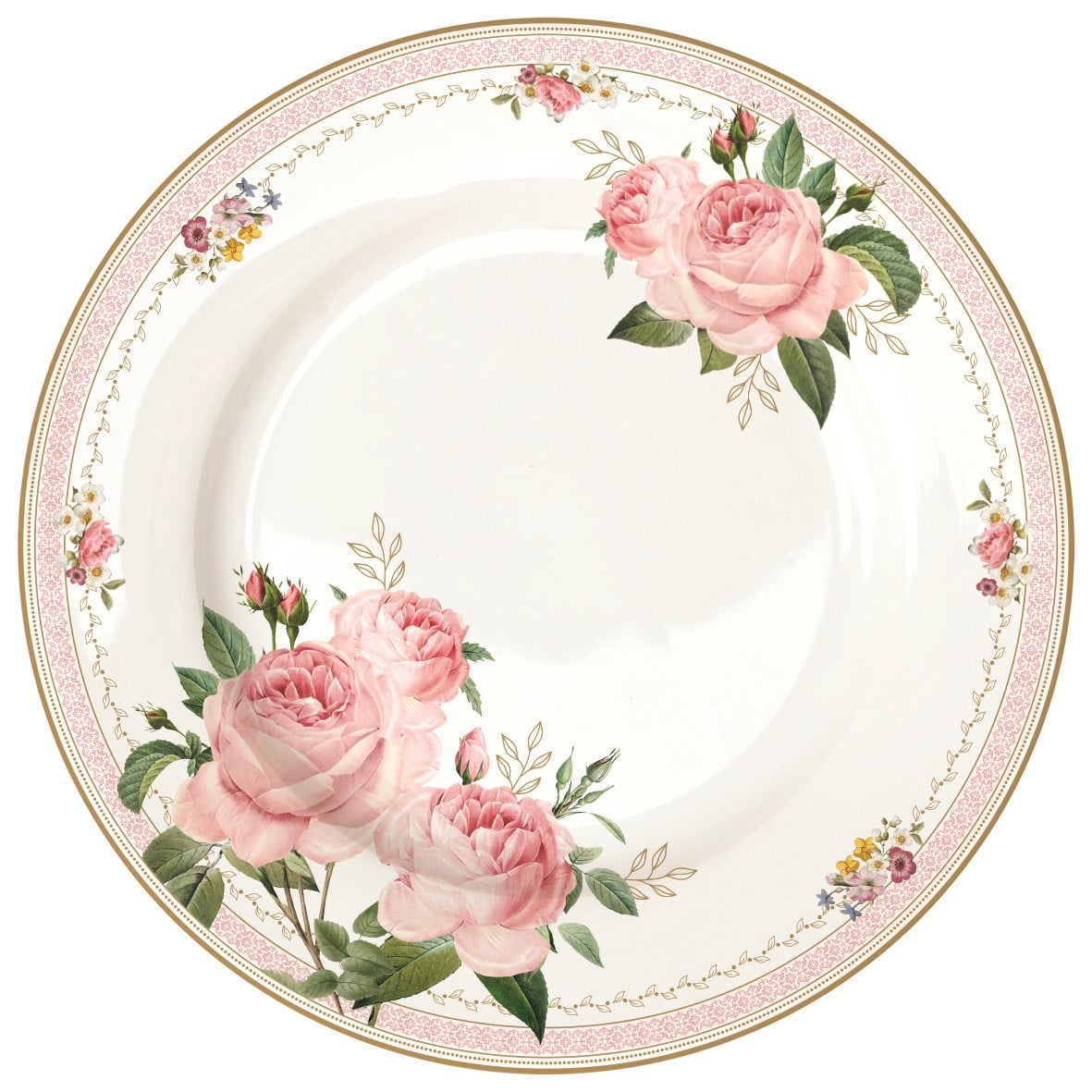EASY LIFE Chant Des Roses Porselen Servis Tabağı 26,5 cm