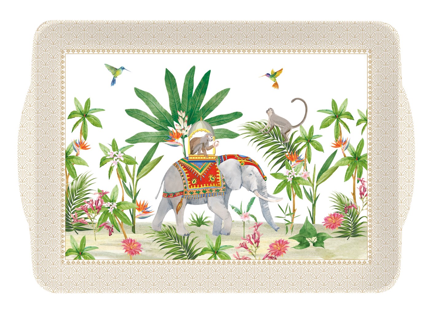 EASY LIFE Marajah Kulplu tepsi 46x32 cm 