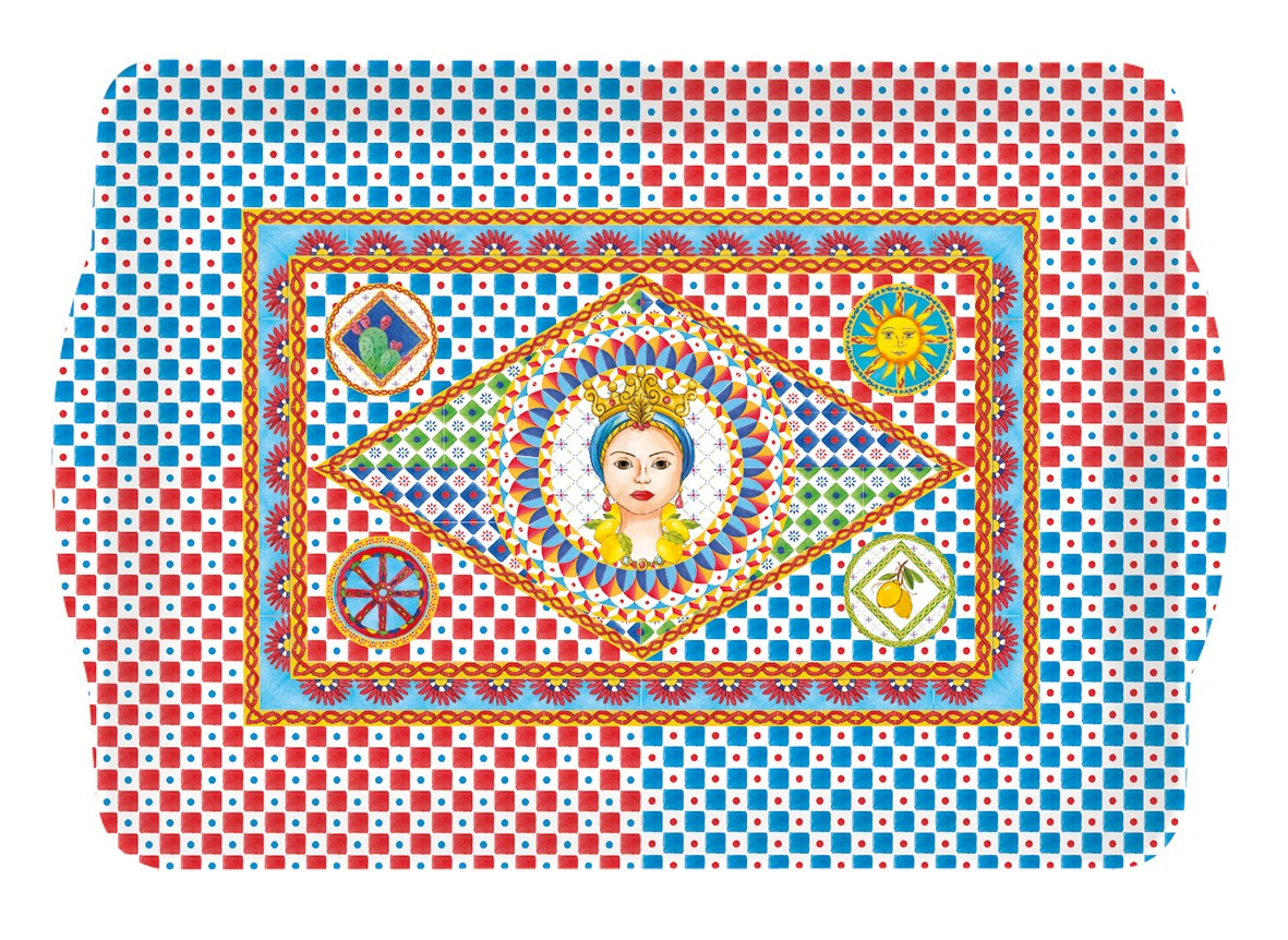 EASY LIFE Sicily Kulplu Tepsi 33x22 cm 