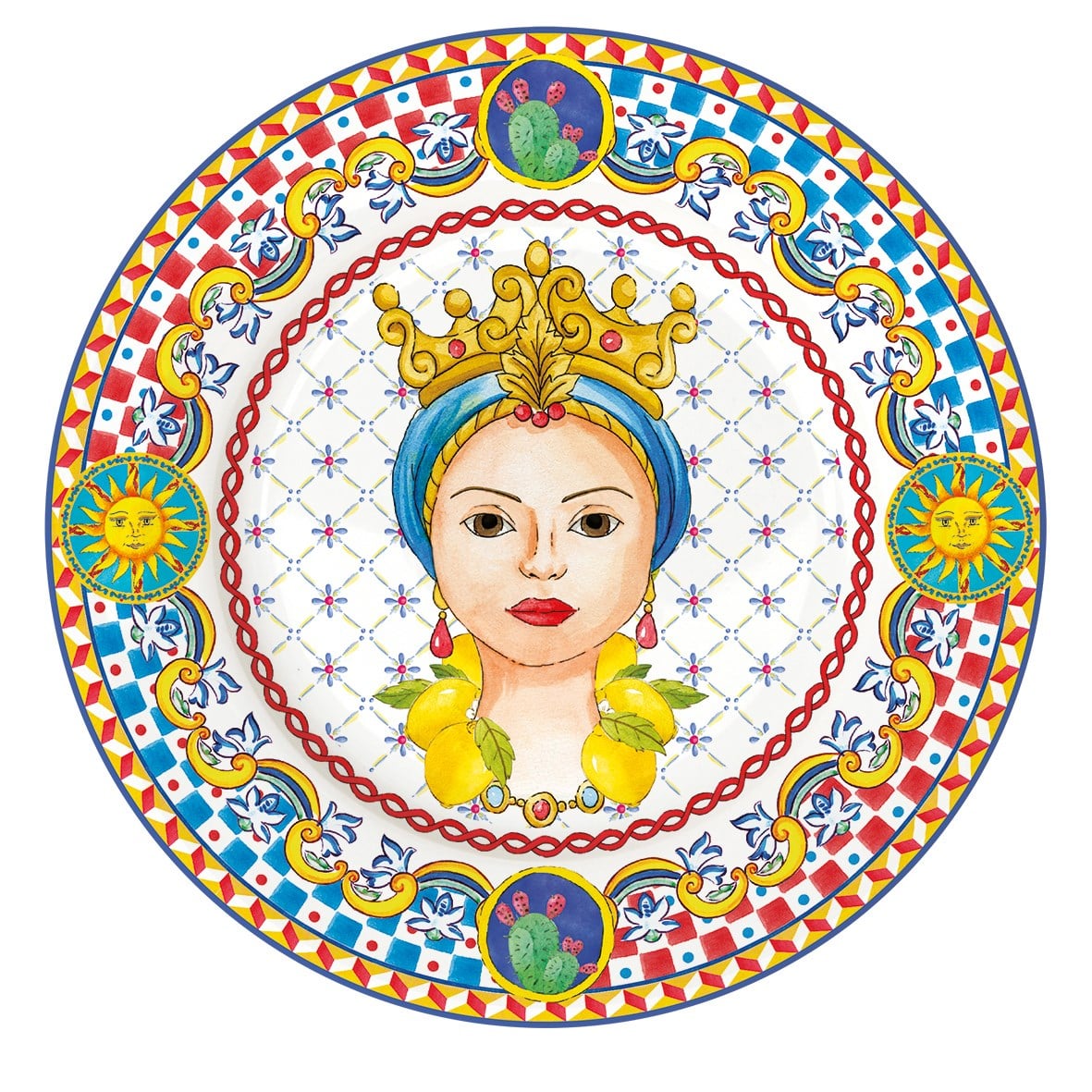 EASY LIFE Sicily Porselen Pasta Tabağı 19 Cm - Lady