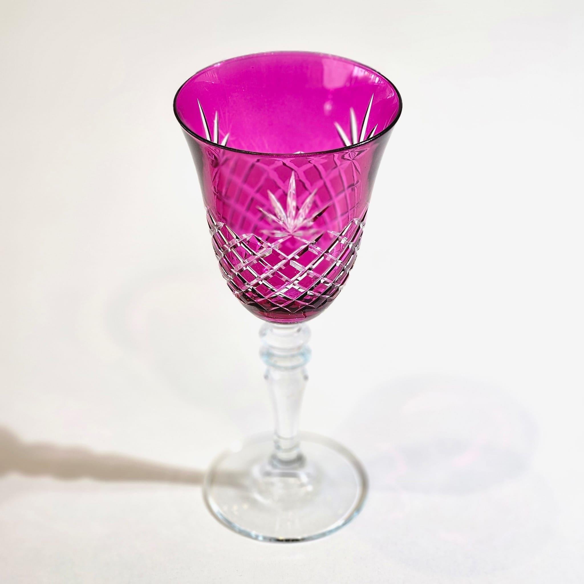 PEMBE KRİSTAL KADEH