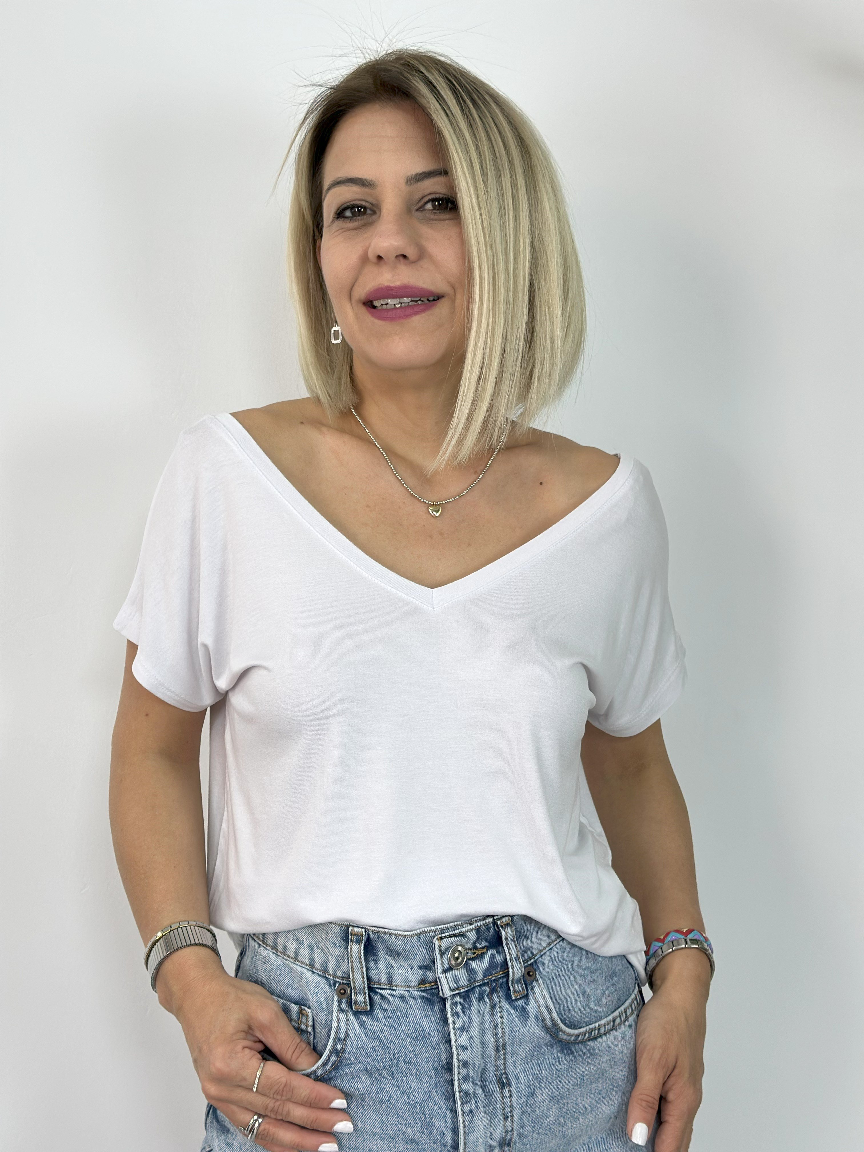 002 ÖN, ARKA V YAKA BASİC TSHİRT