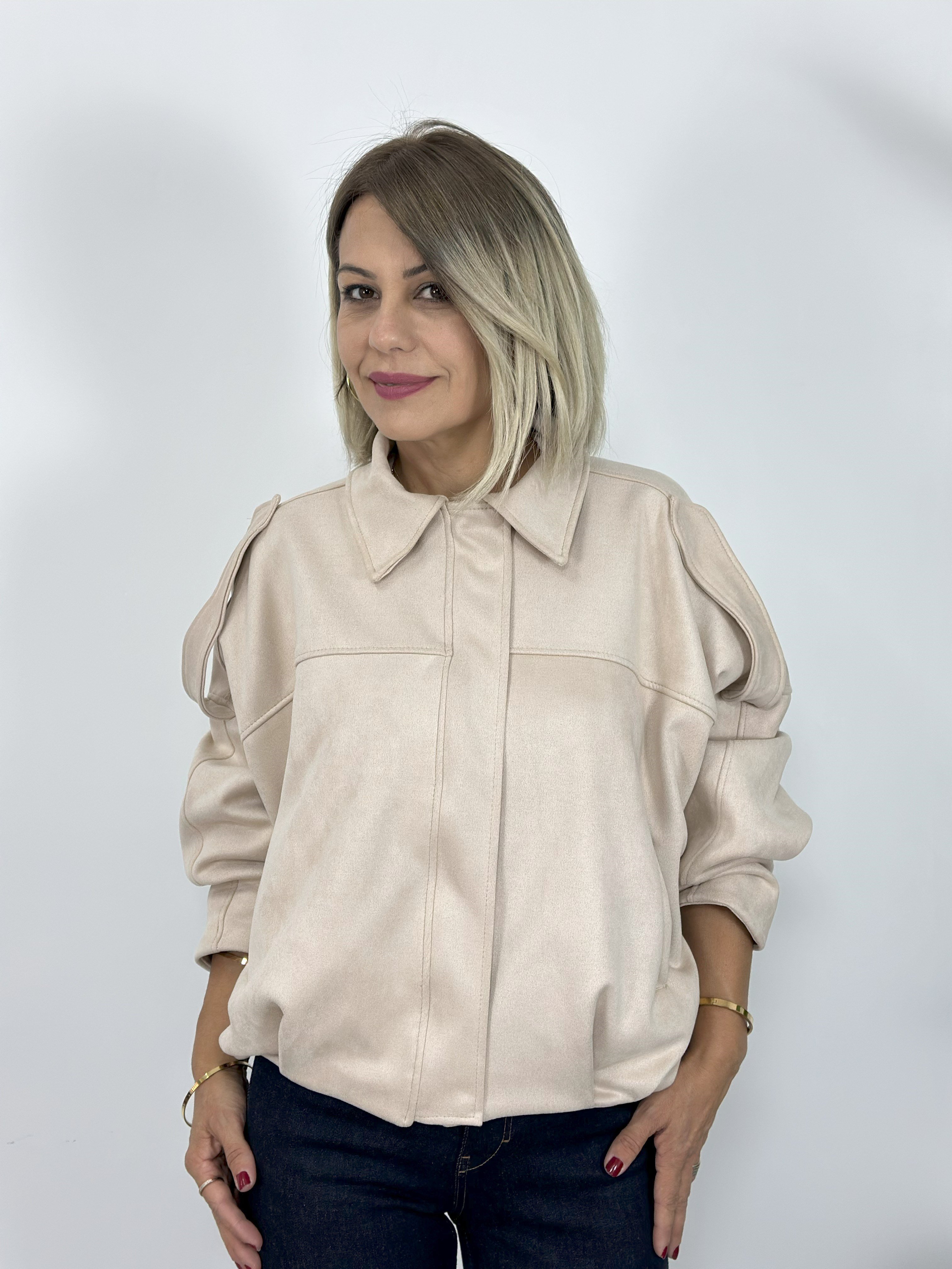 0101 ZR MODEL, YARASA KOL, APOLETLİ, BOMBER, NUBUK MONT