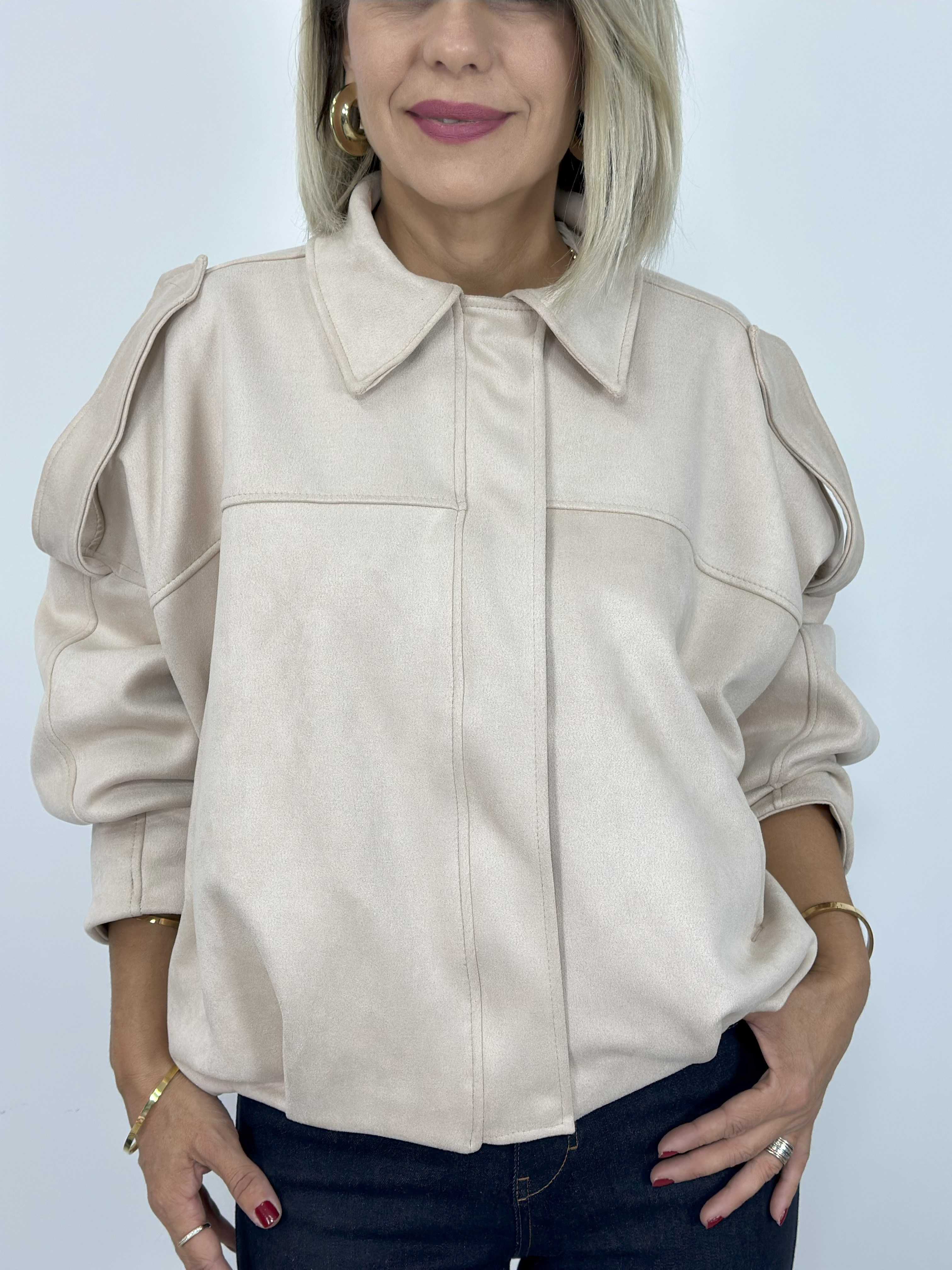 0101 ZR MODEL, YARASA KOL, APOLETLİ, BOMBER, NUBUK MONT