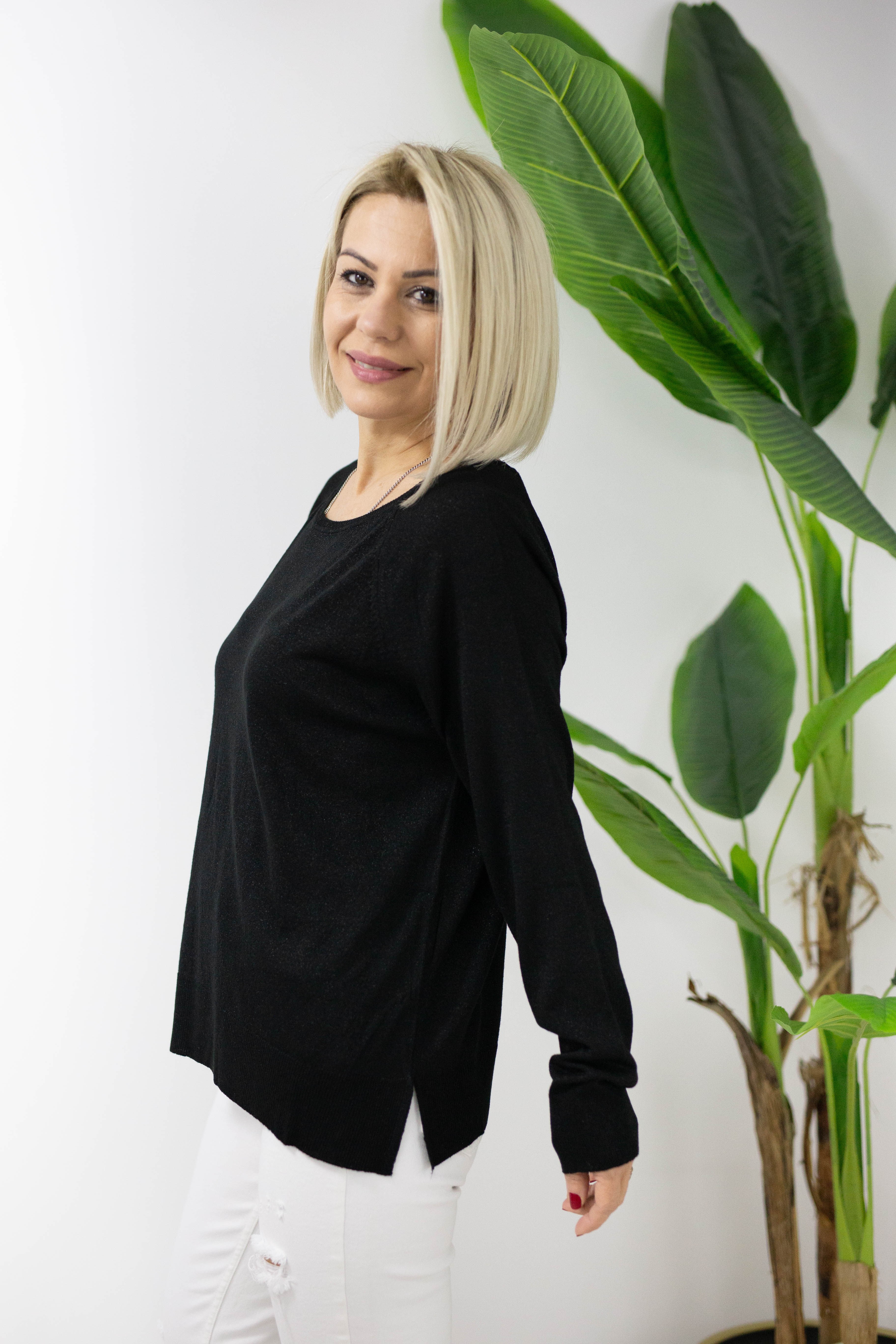0557 DLV GENİŞ YAKA, SİMLİ, MERSERİZE BLUZ