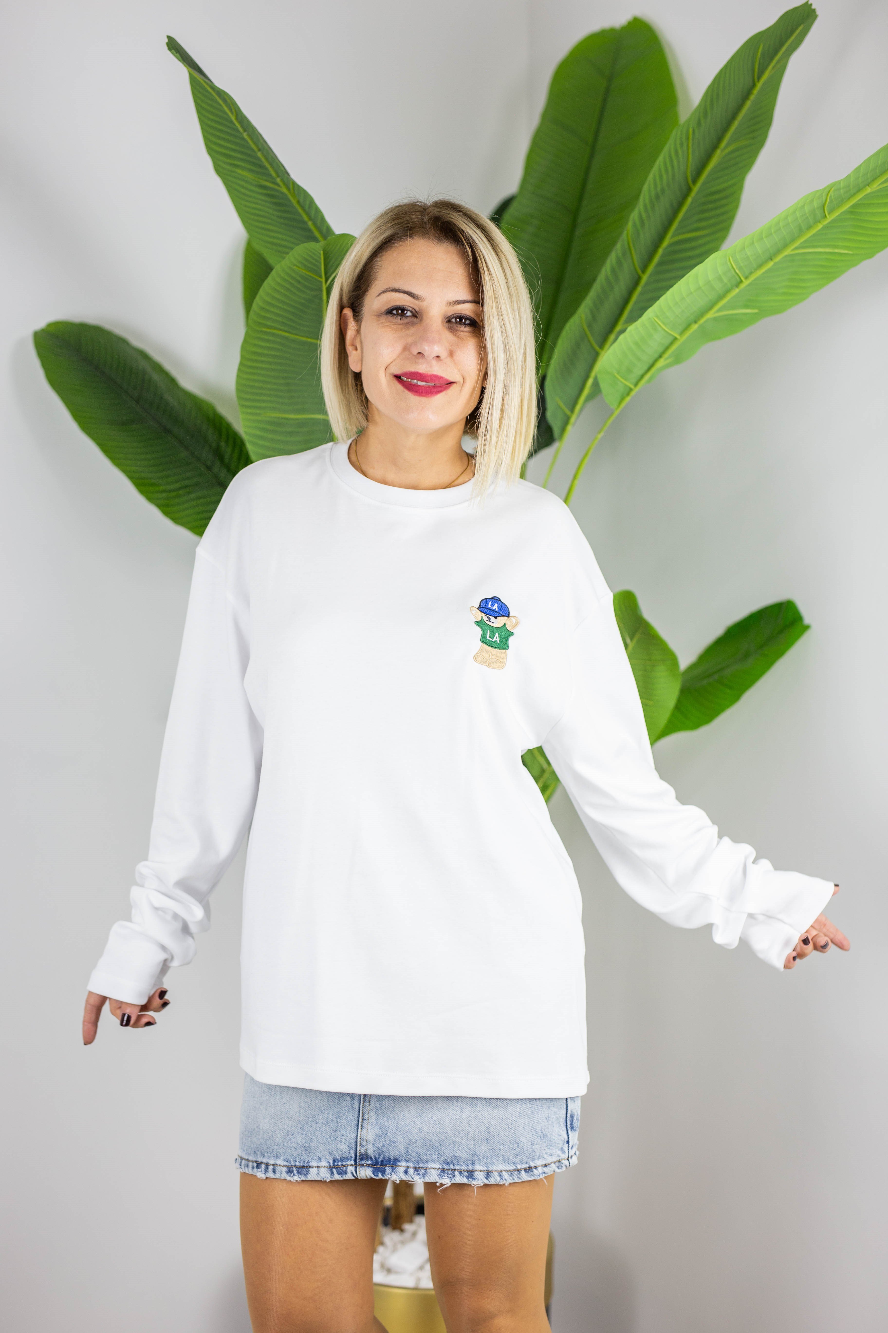 1133 AYICIK NAKIŞLI BASİC SWEAT