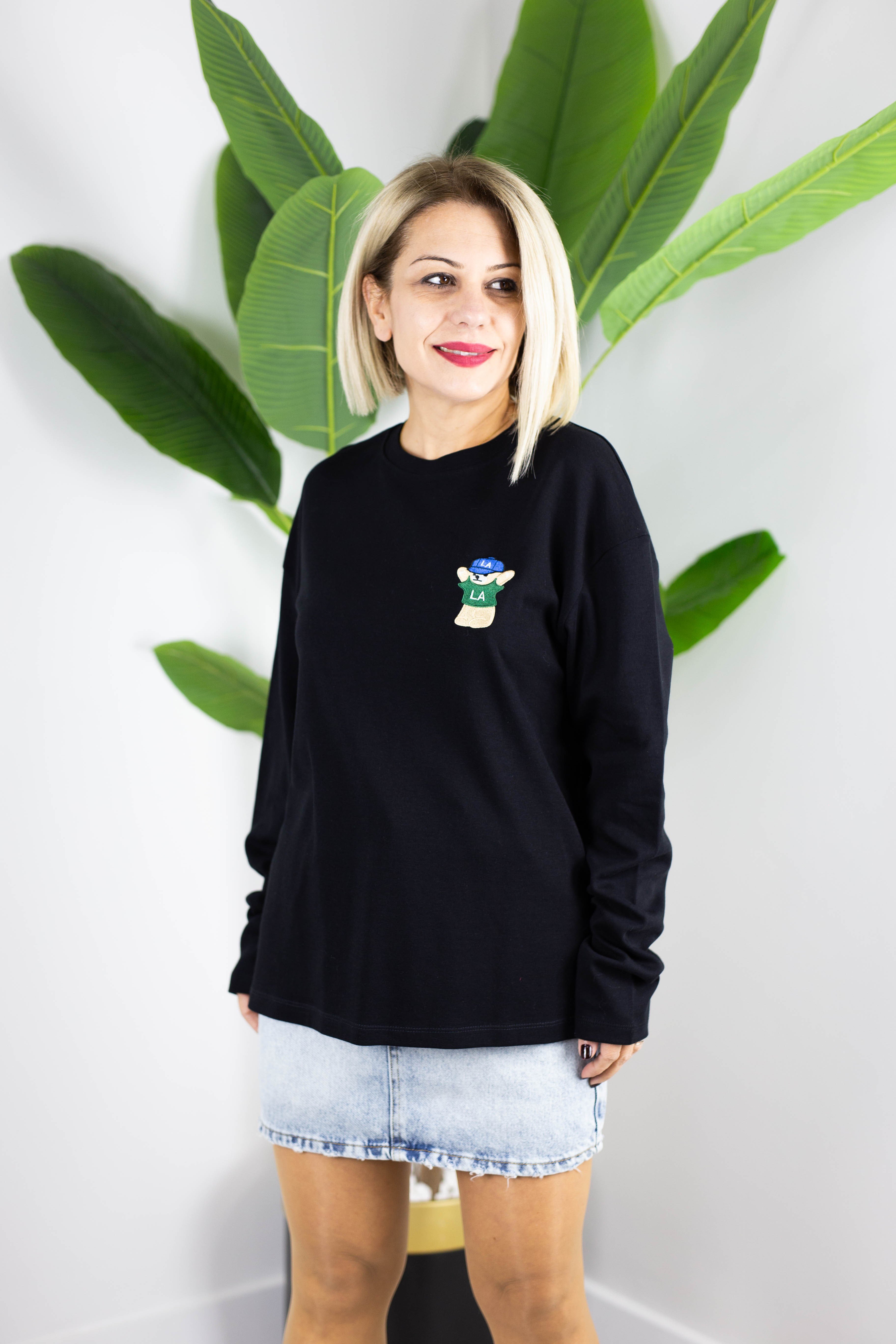 1133 AYICIK NAKIŞLI BASİC SWEAT