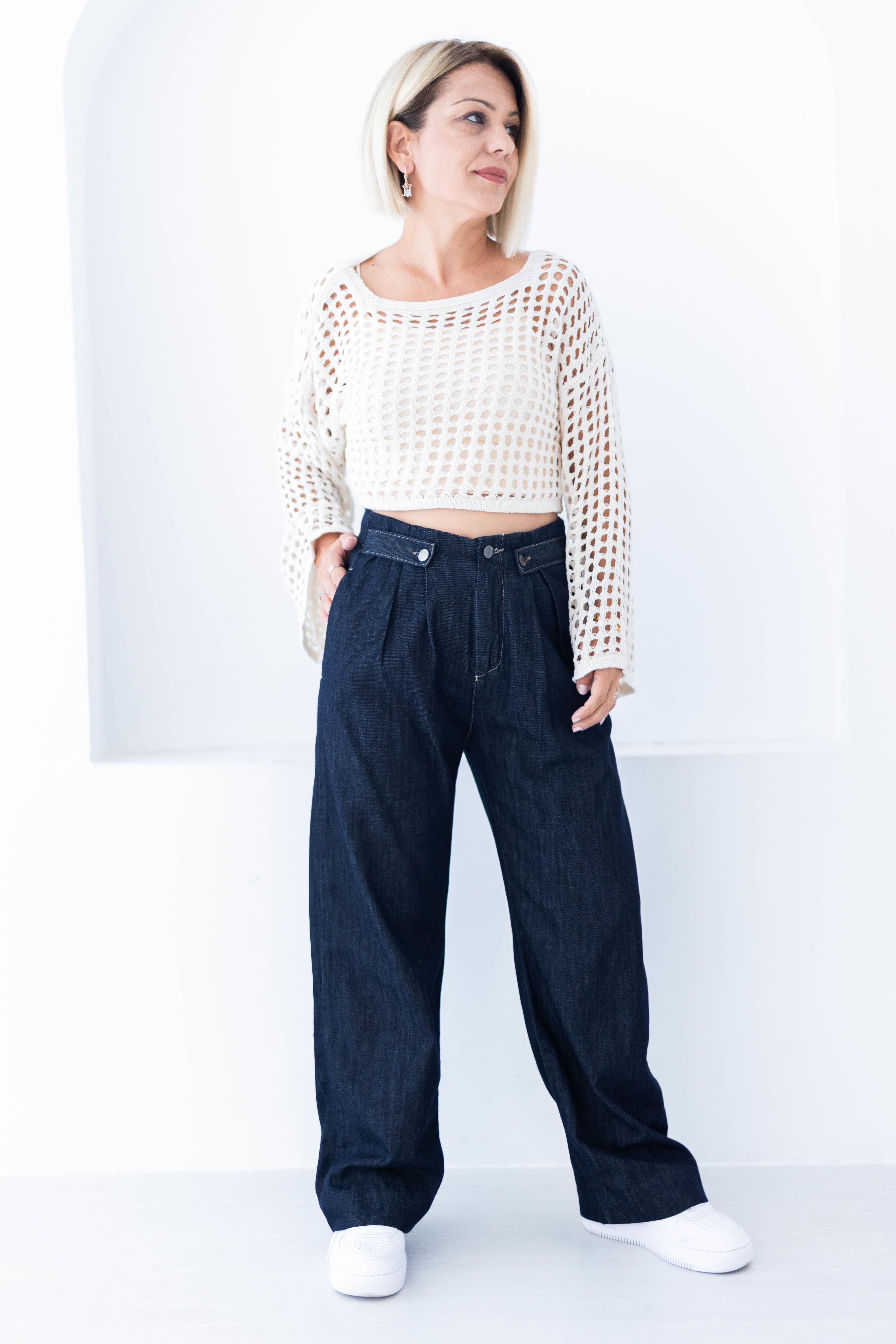 447 DELİKLİ FİLE MERSERİZE CROP