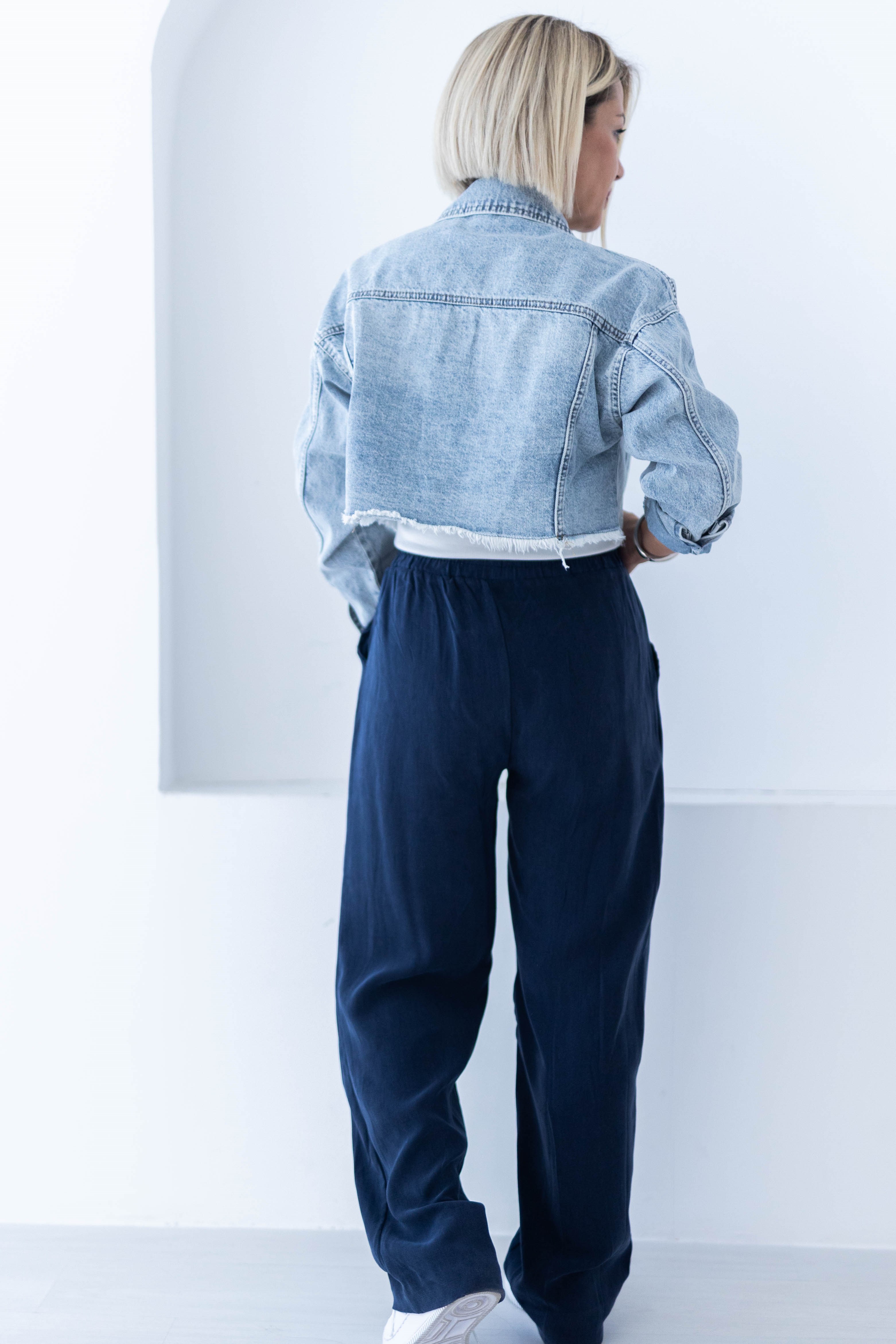 5091 YAKA TROKLU KUŞ GÖZLÜ JEAN CEKET