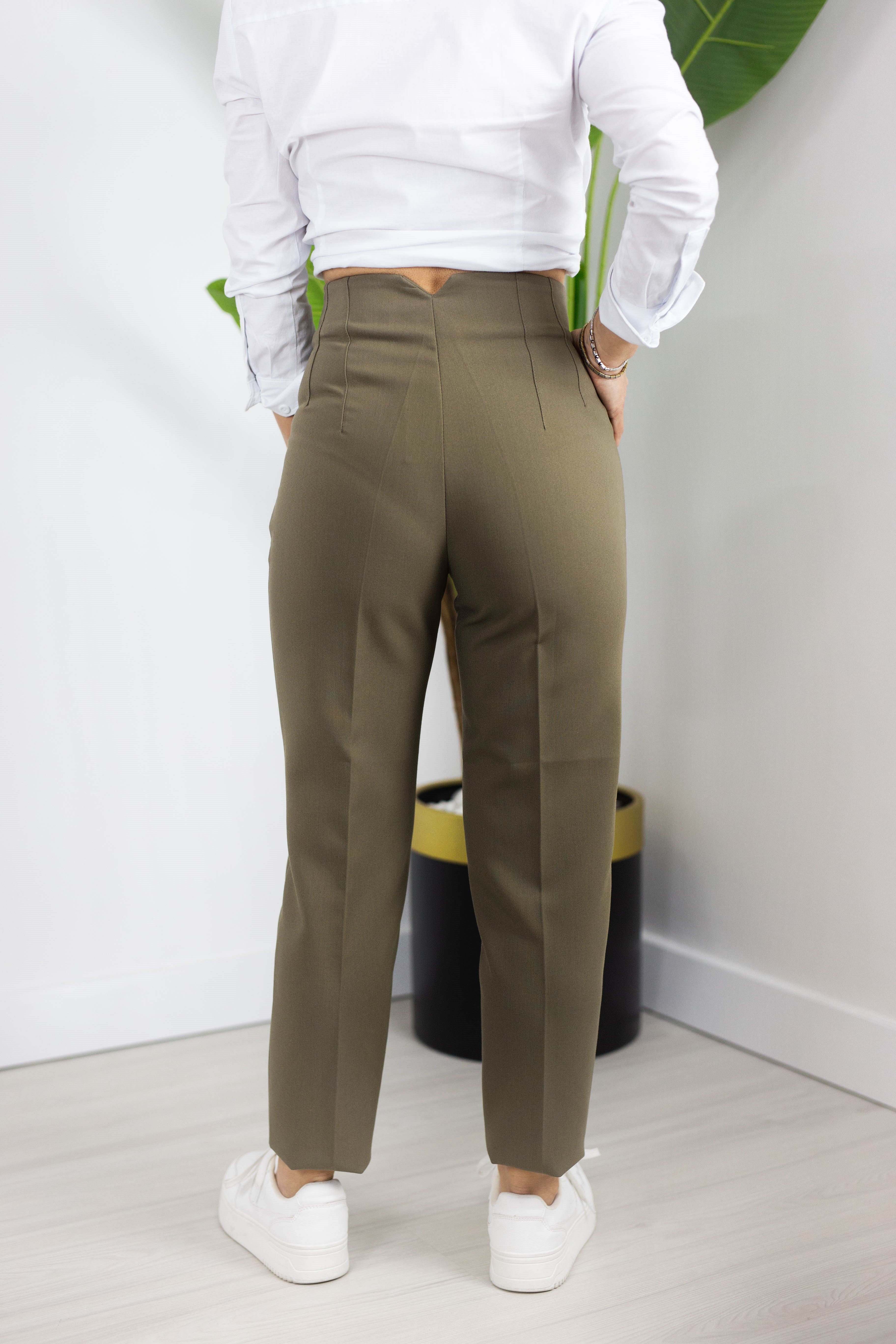 5113 HAVUÇ KESİM FLATOLU BASİC PANTOLON