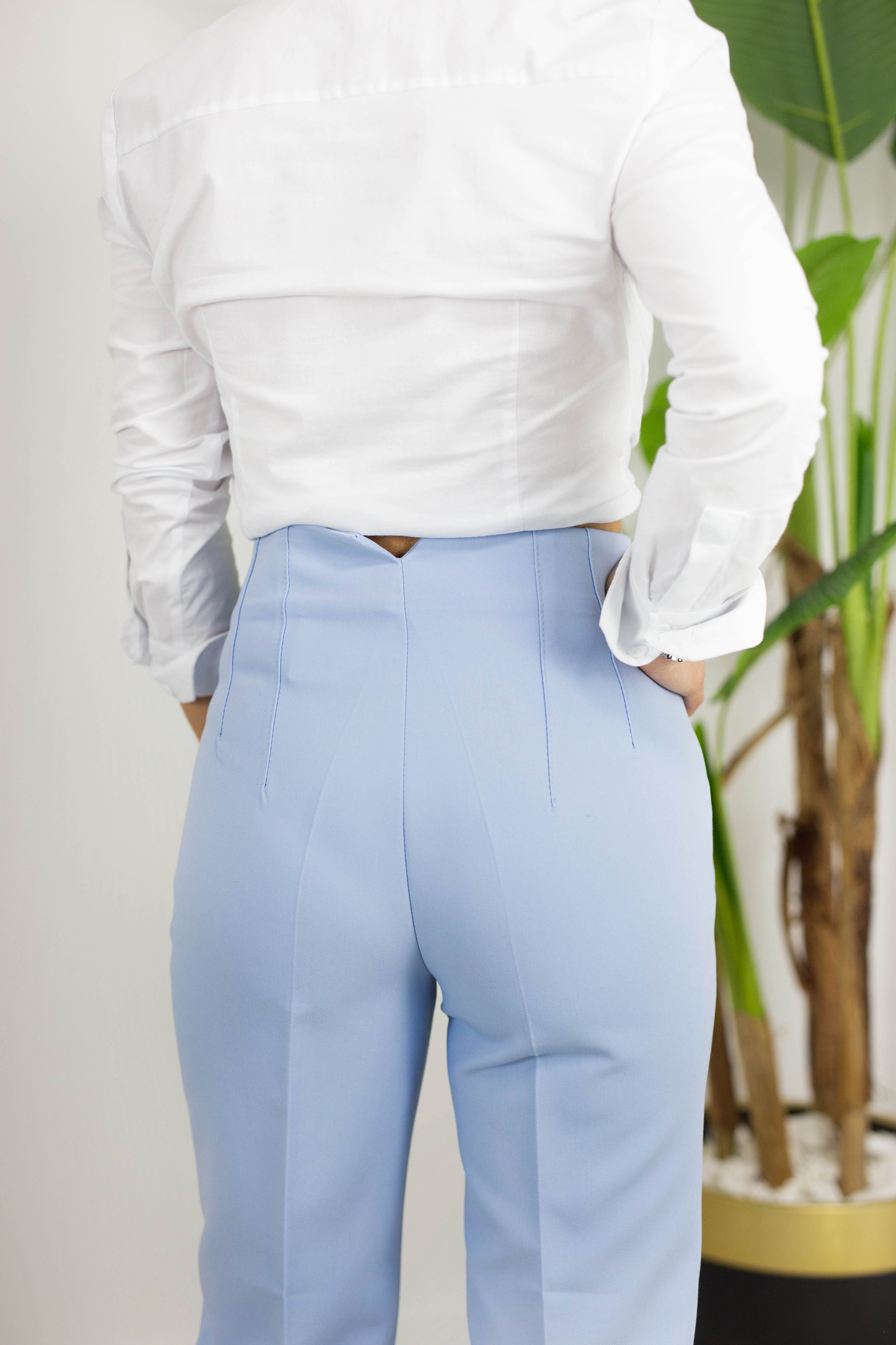5113 HAVUÇ KESİM FLATOLU BASİC PANTOLON