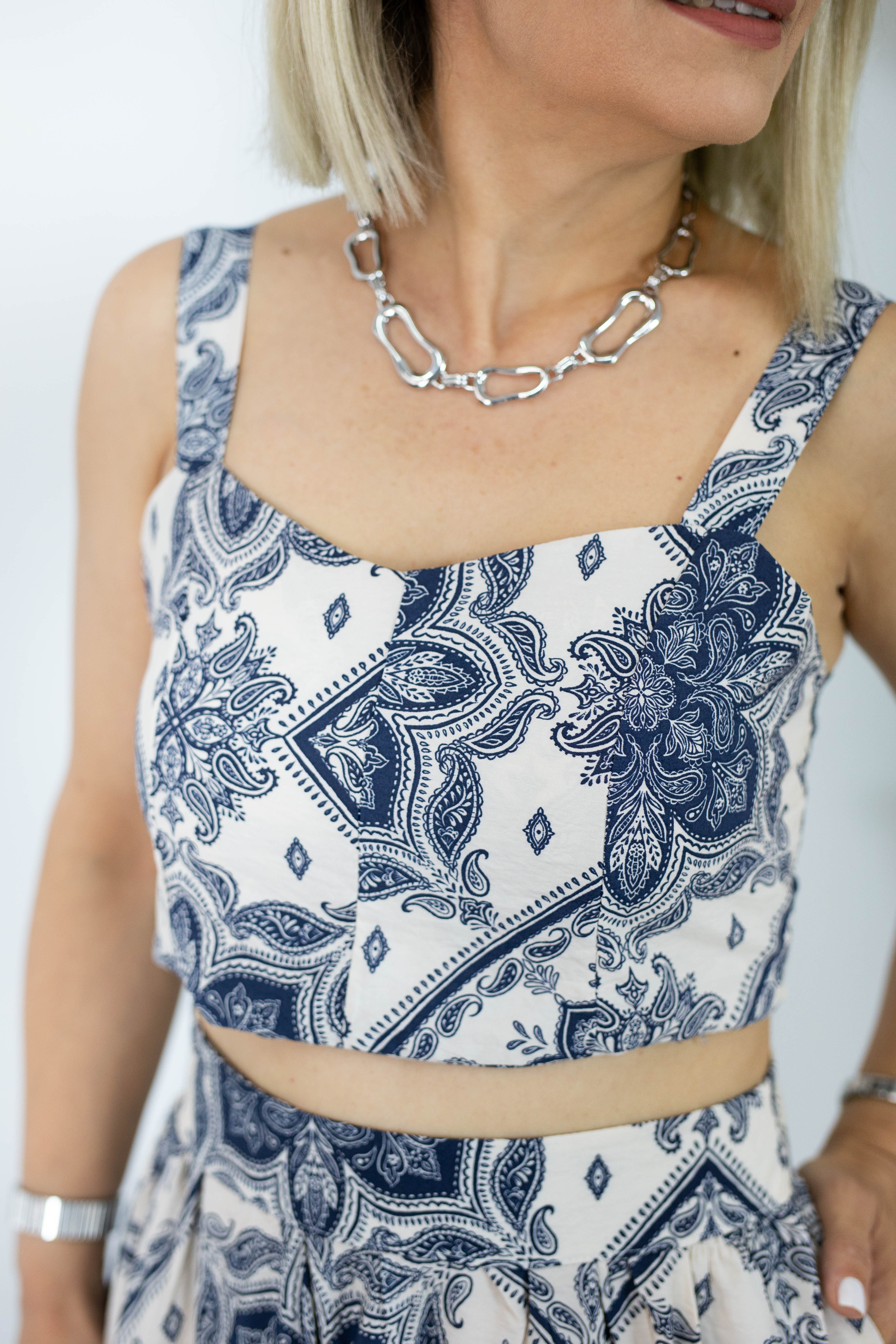 524 ETNİK DESEN, ETEK CROP TAKIM