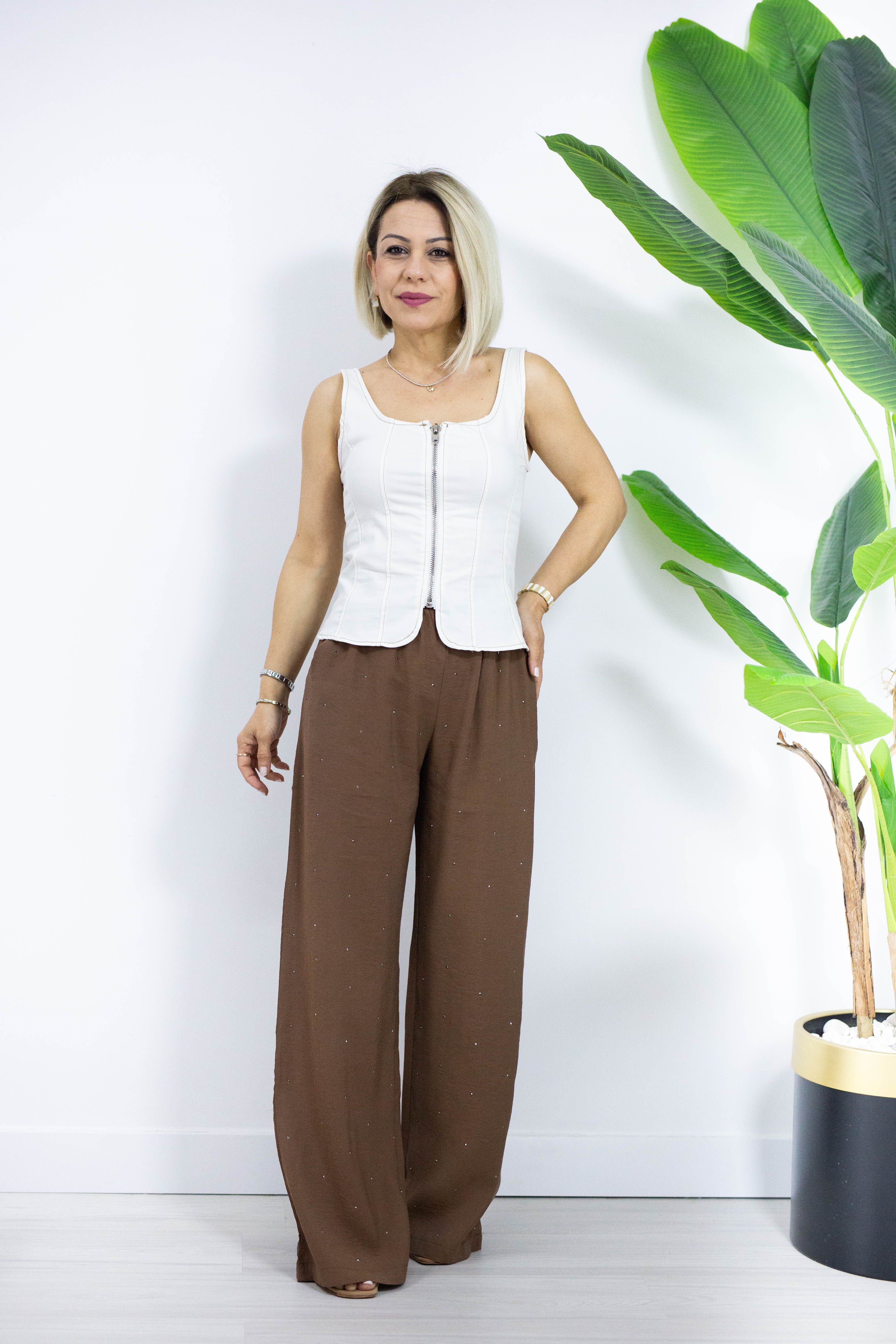 554 MD RAHAT KALIP, TAŞLI PANTOLON