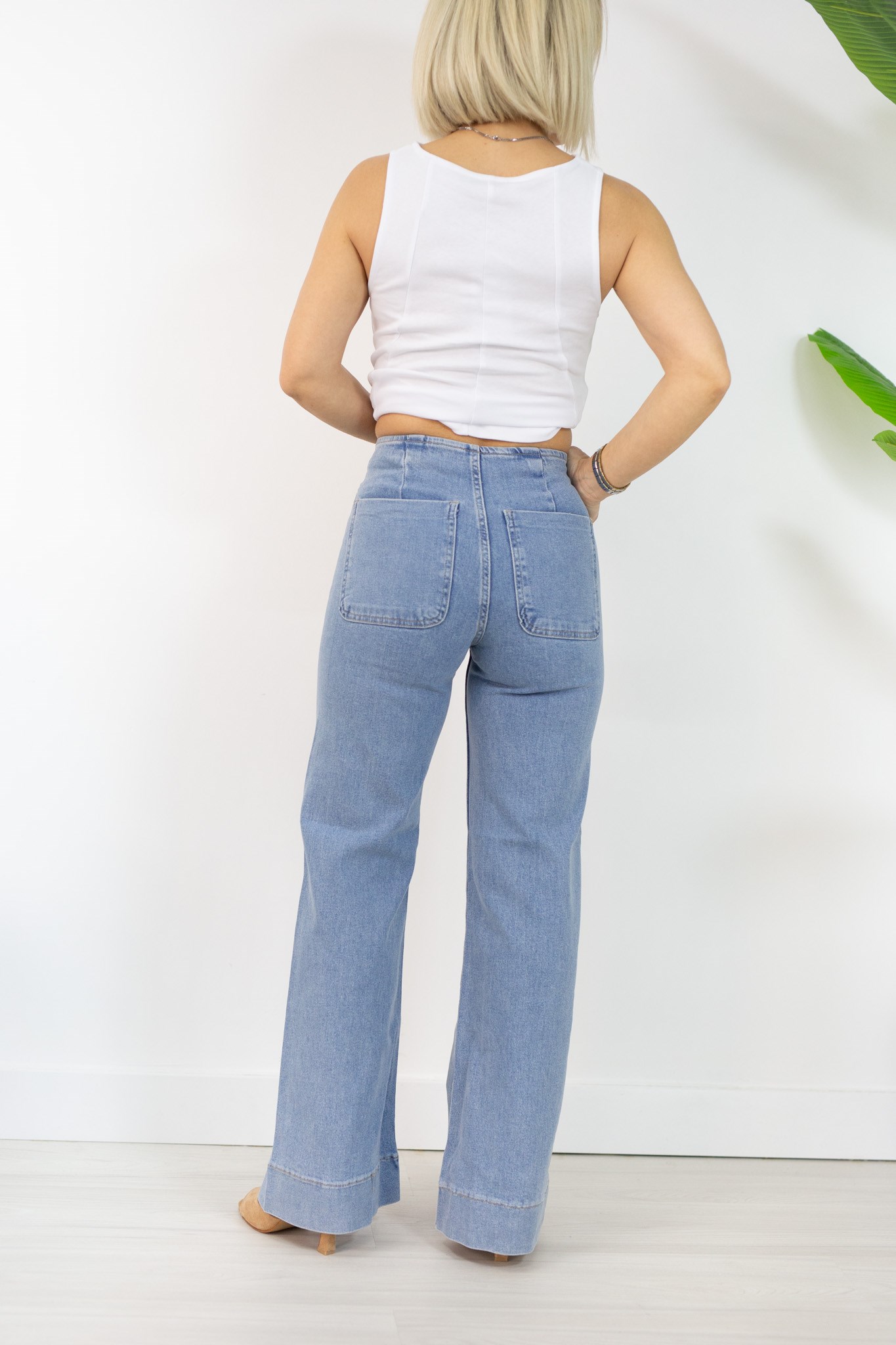5704 FLATOLU, ÖNDEN CEP DETAY, BOL PAÇA, DUBLE PAÇA JEAN