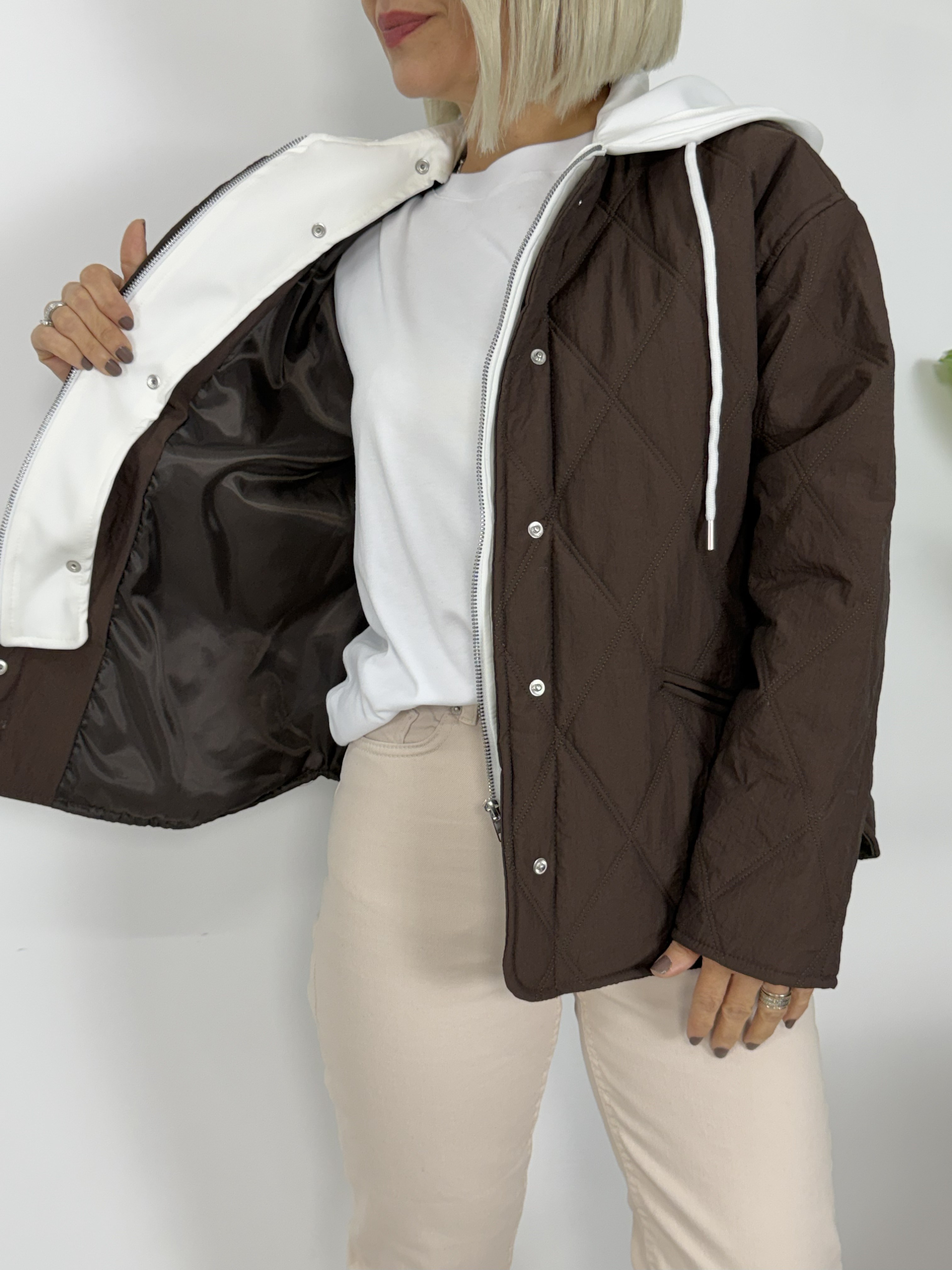 5841 KAPÜŞONLU SWEAT GARNİLİ KAPİTONE MONT