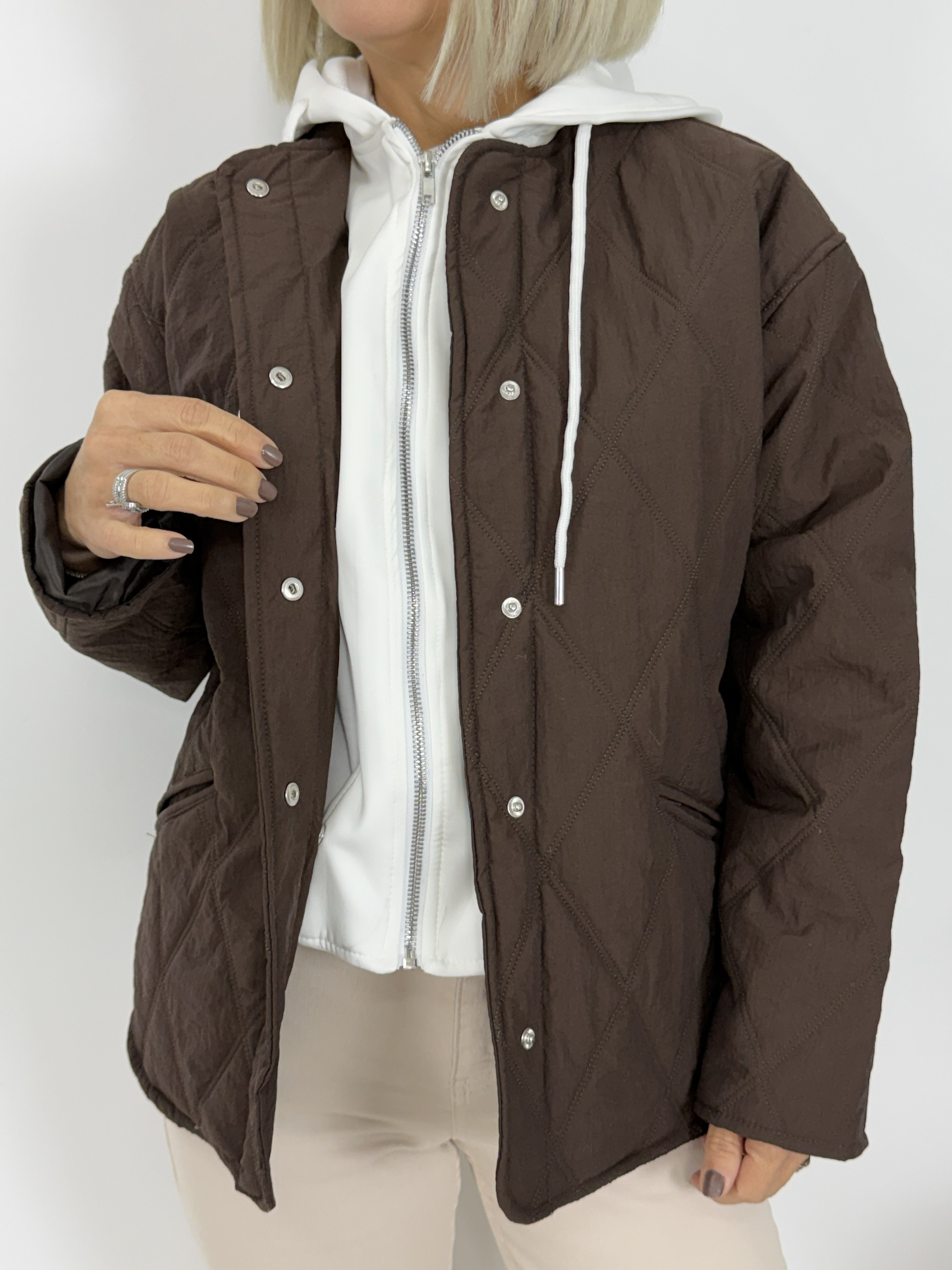 5841 KAPÜŞONLU SWEAT GARNİLİ KAPİTONE MONT