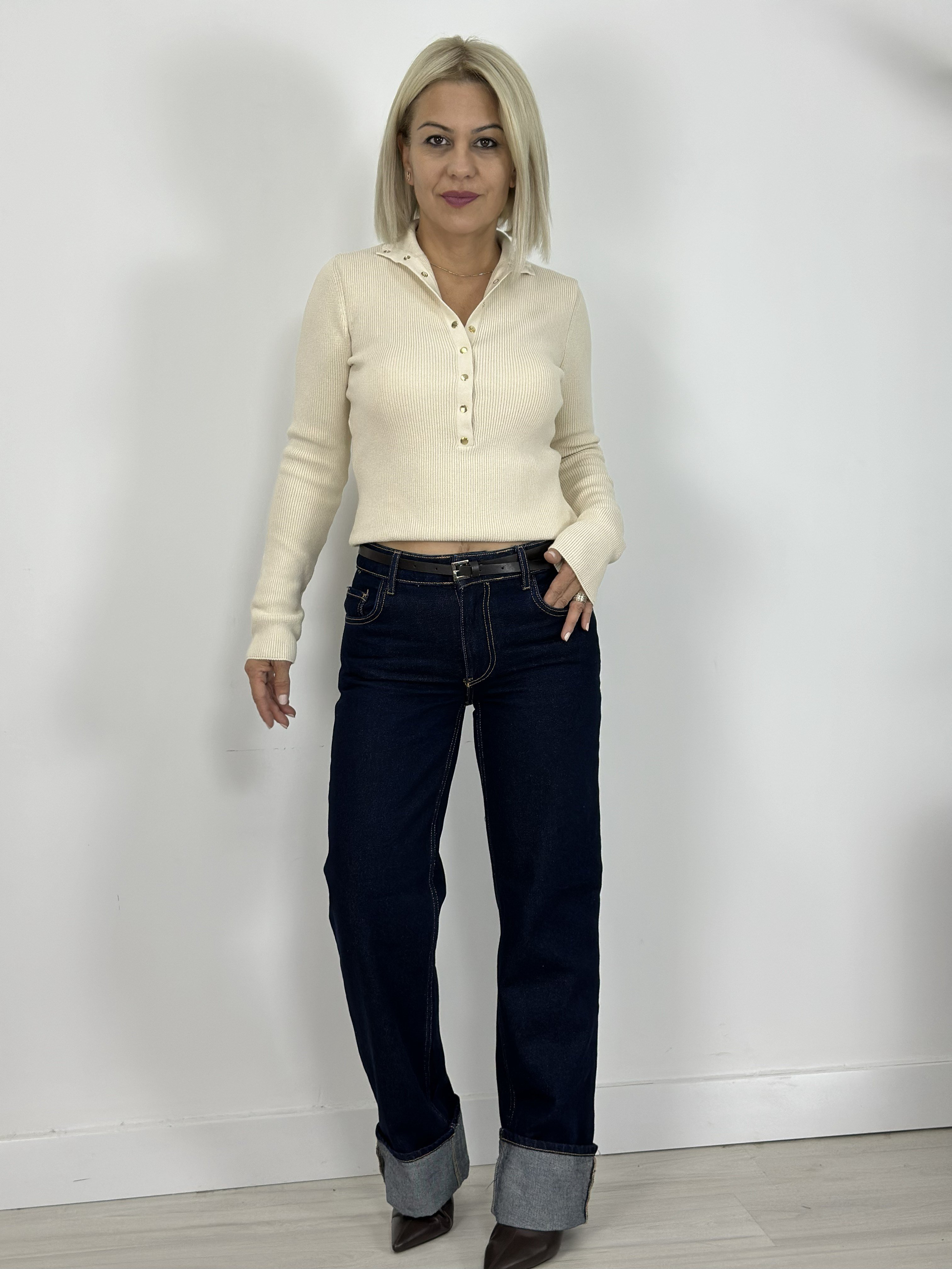 594 MNG PAÇA KATLI, KONTRAST DİKİŞ, STRAİGHT FİT JEAN
