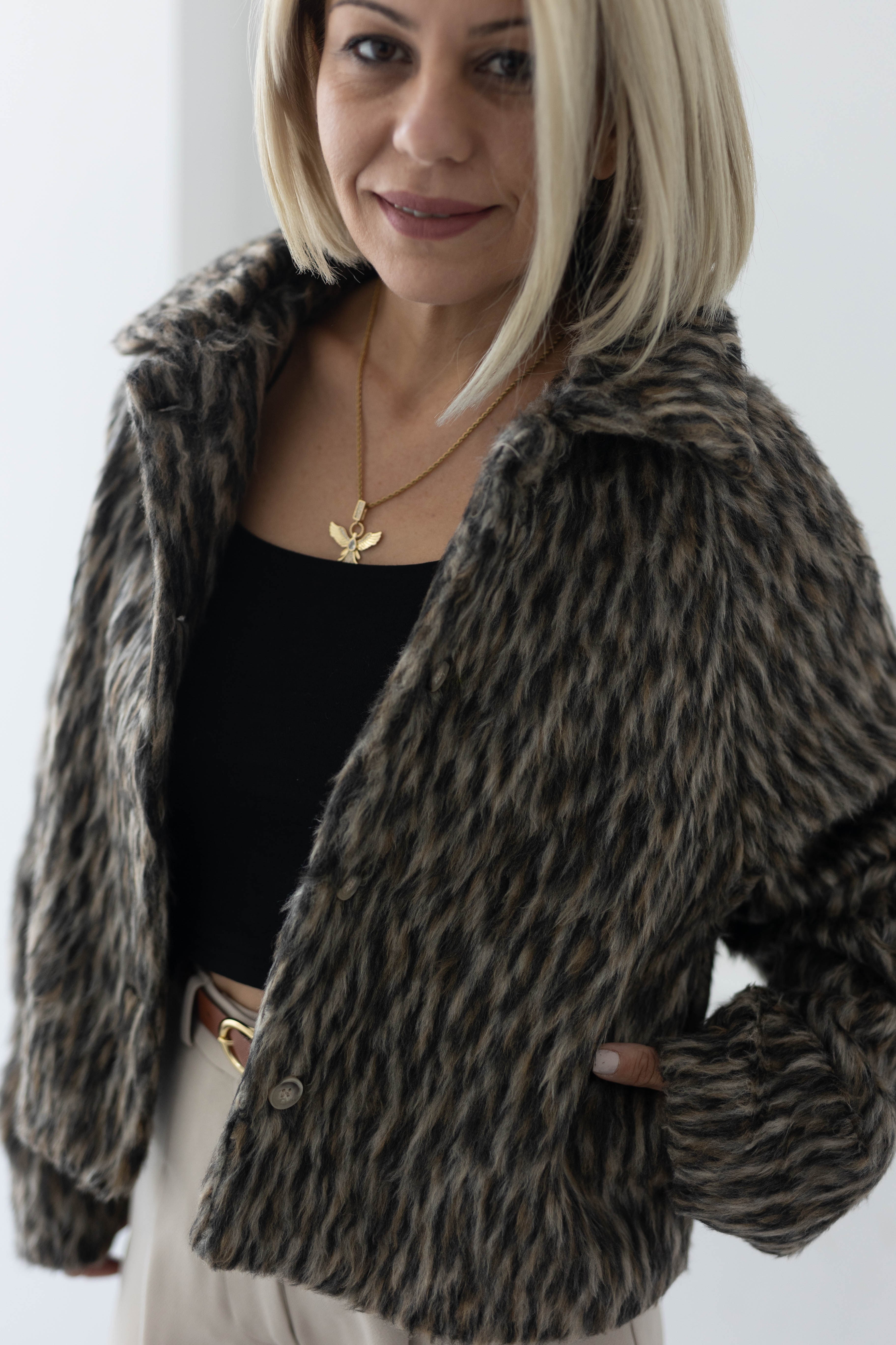 6206 SAKALLI LEOPAR CEKET
