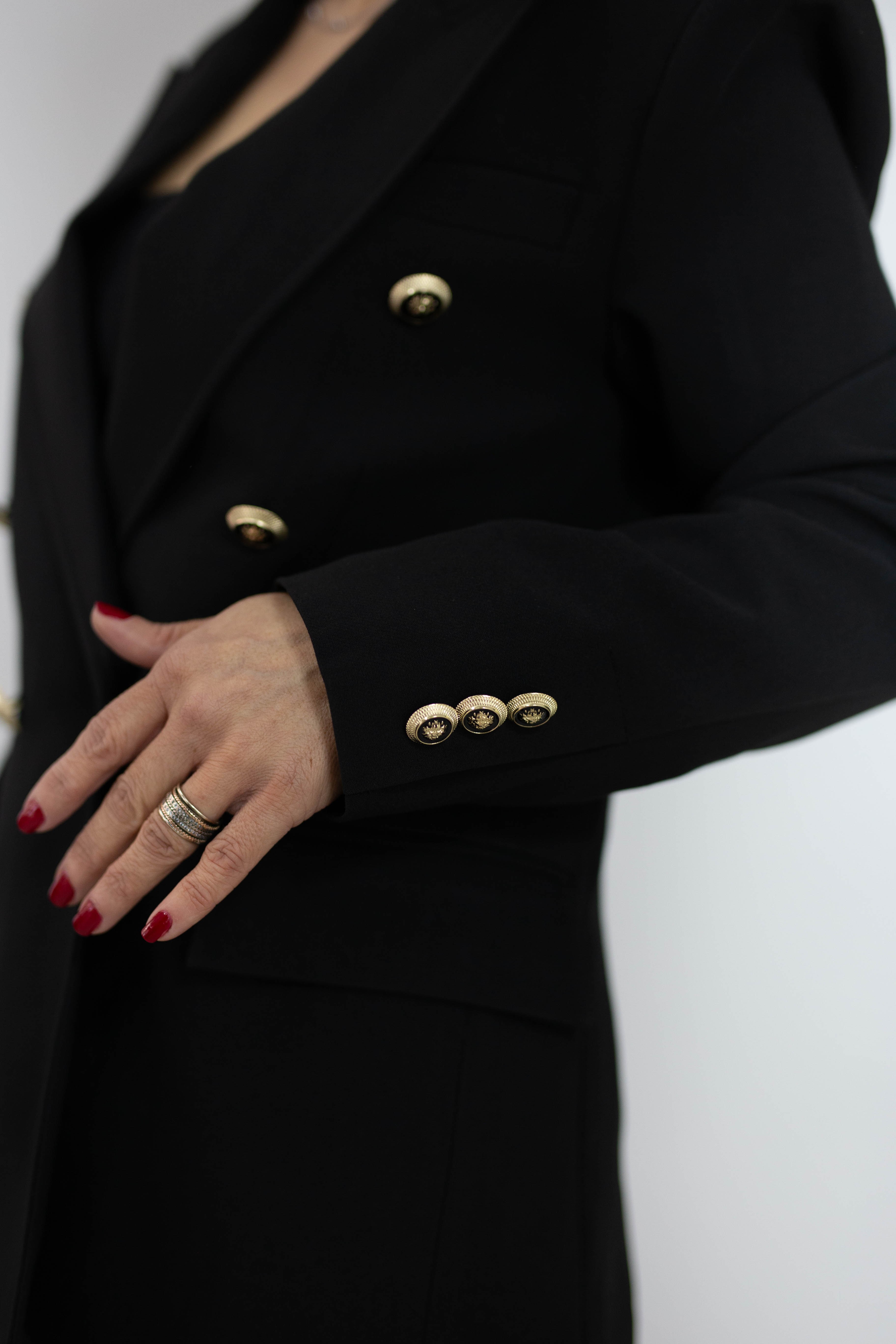 6228 GOLD 6 DÜĞMELİ, BEL OTURTMALI BLAZER CEKET