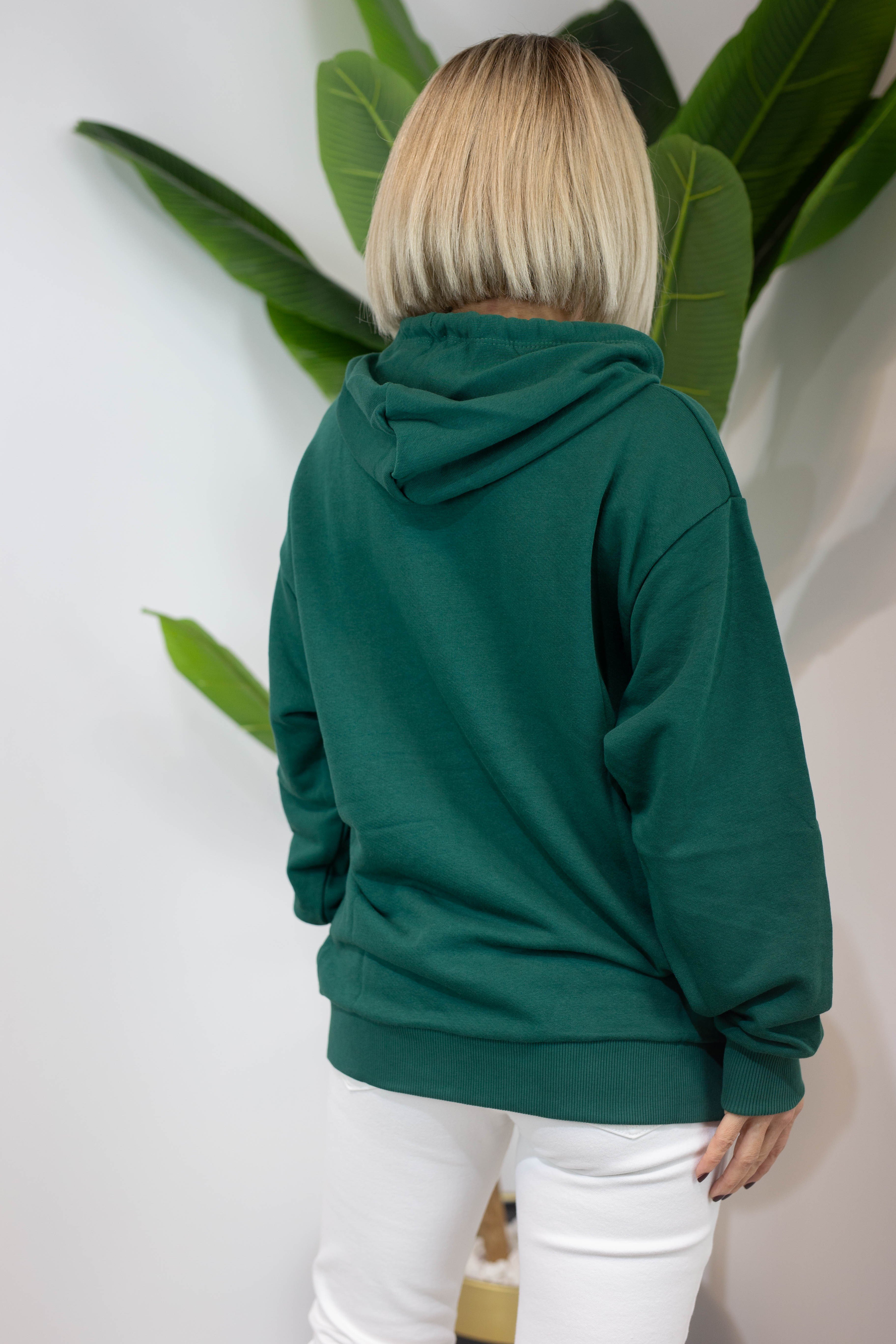6370 KAPÜŞONLU, KANGURU CEP, BASKILI, 2 İPLİK SWEAT