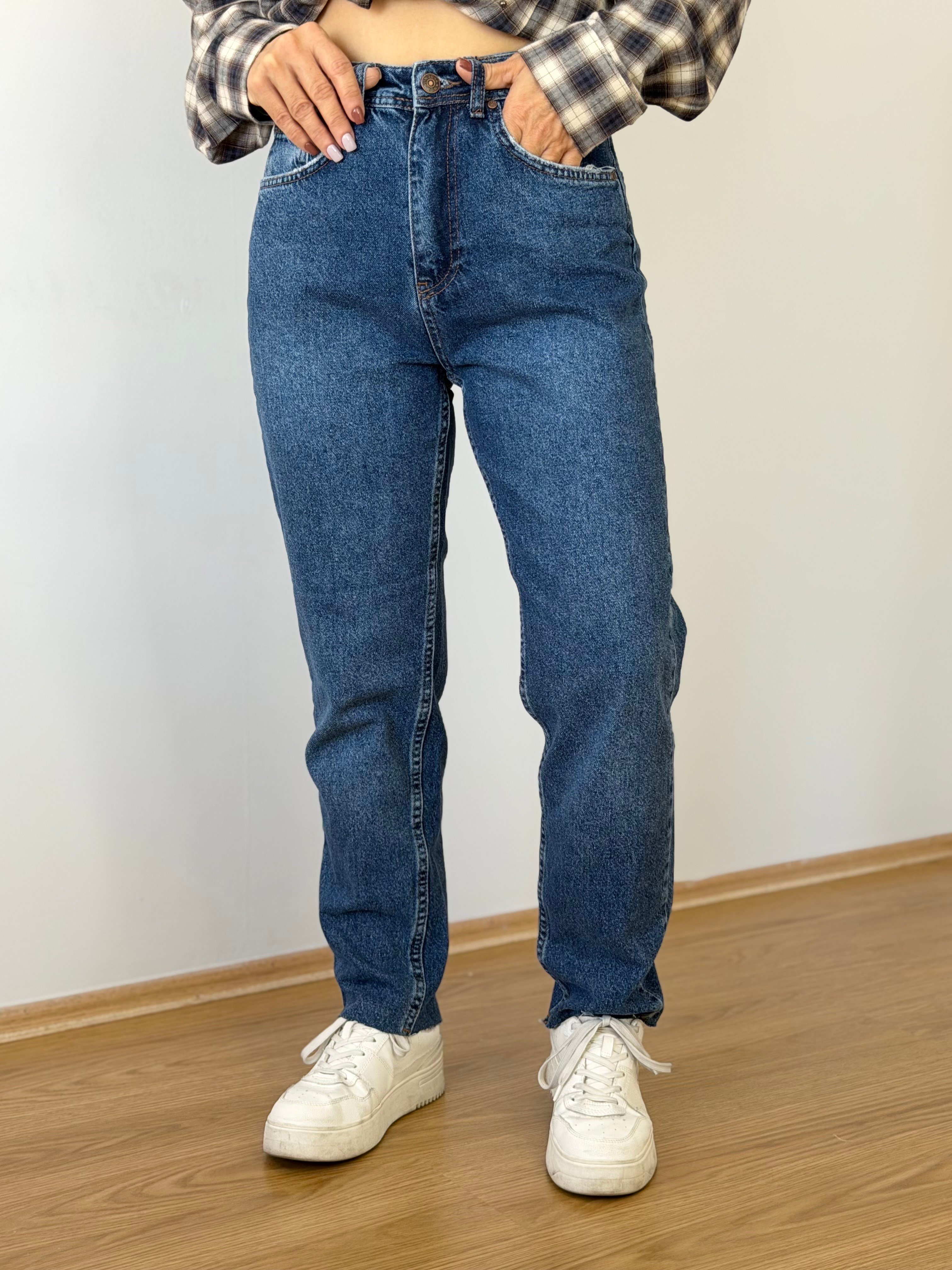 664 Straight Fit, Kesik Paça, Mom Jean