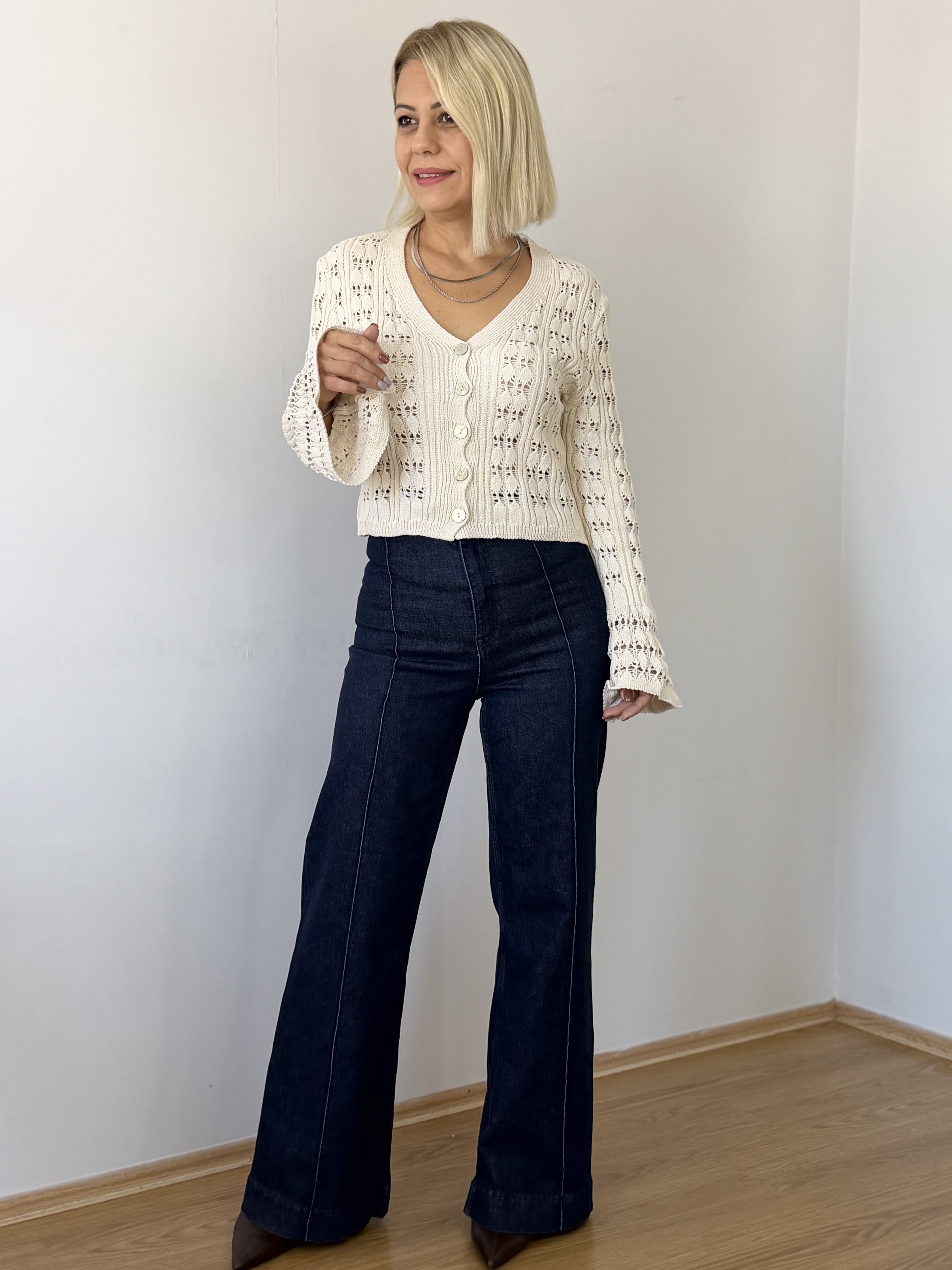 6689 Çimalı, Wide Leg Jean Pantolon