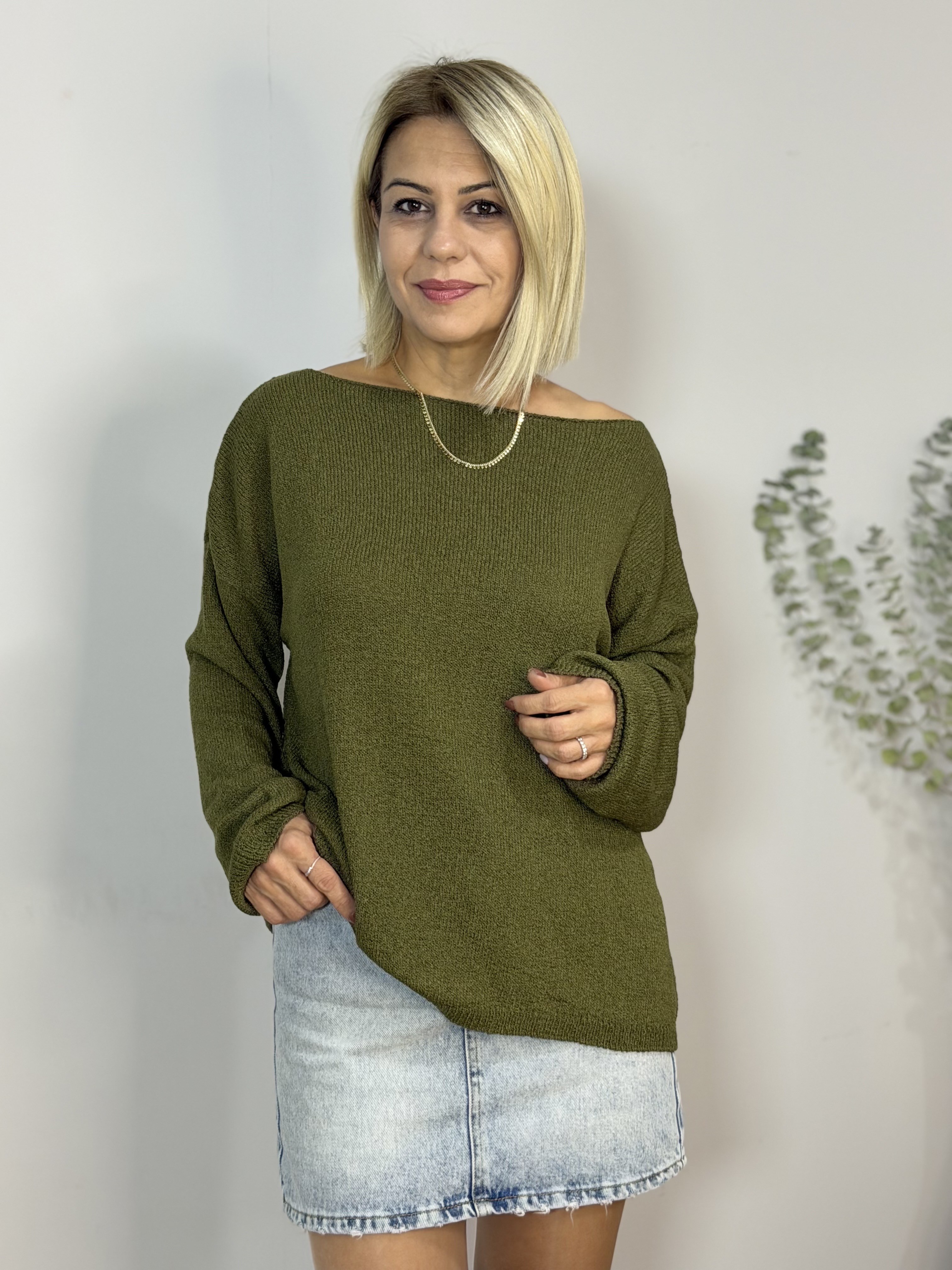 701 Kayık Yaka, Brumer Merserize Triko