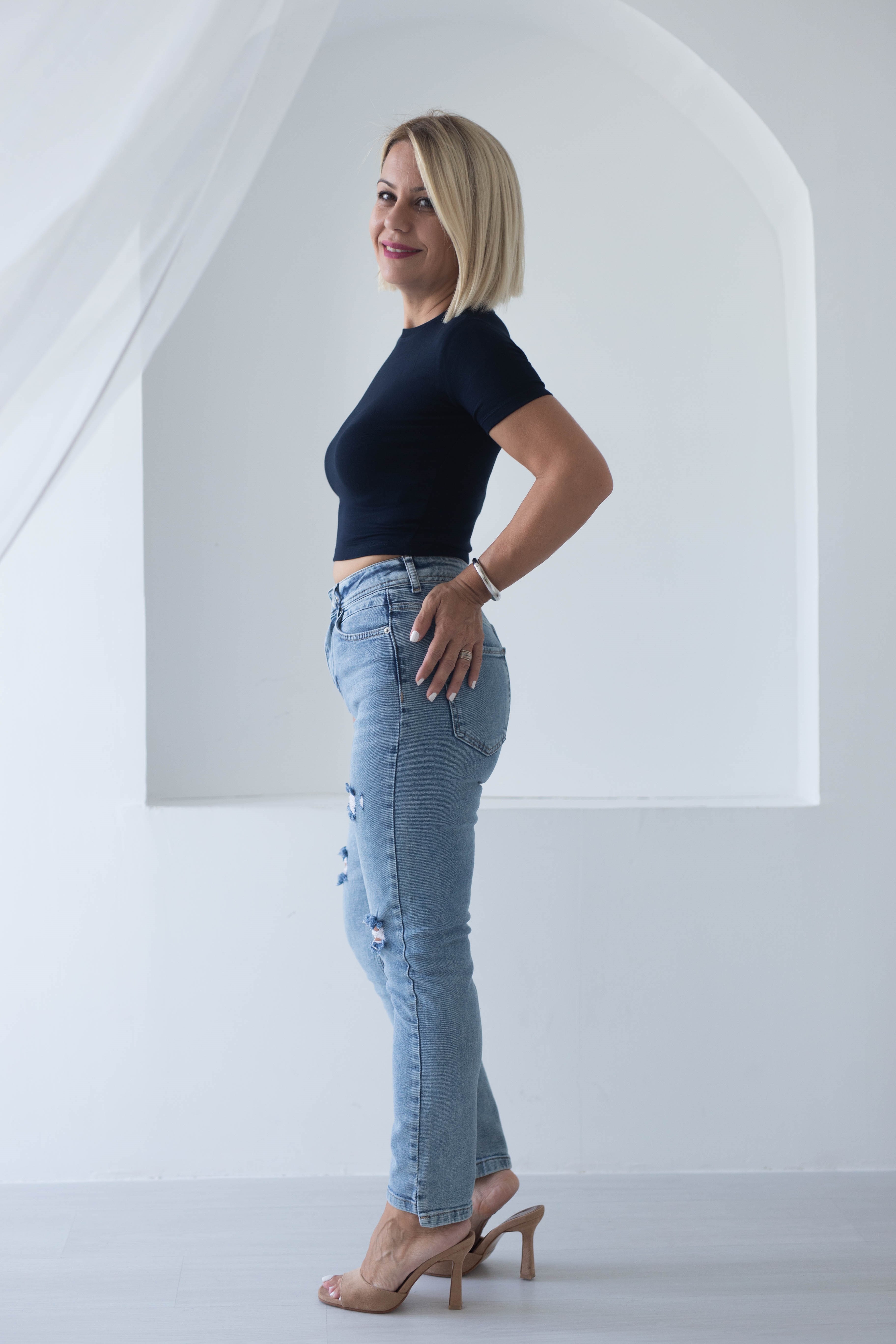 7419 ELİS PAÇA DETAY YIPRATMA MOM JEAN