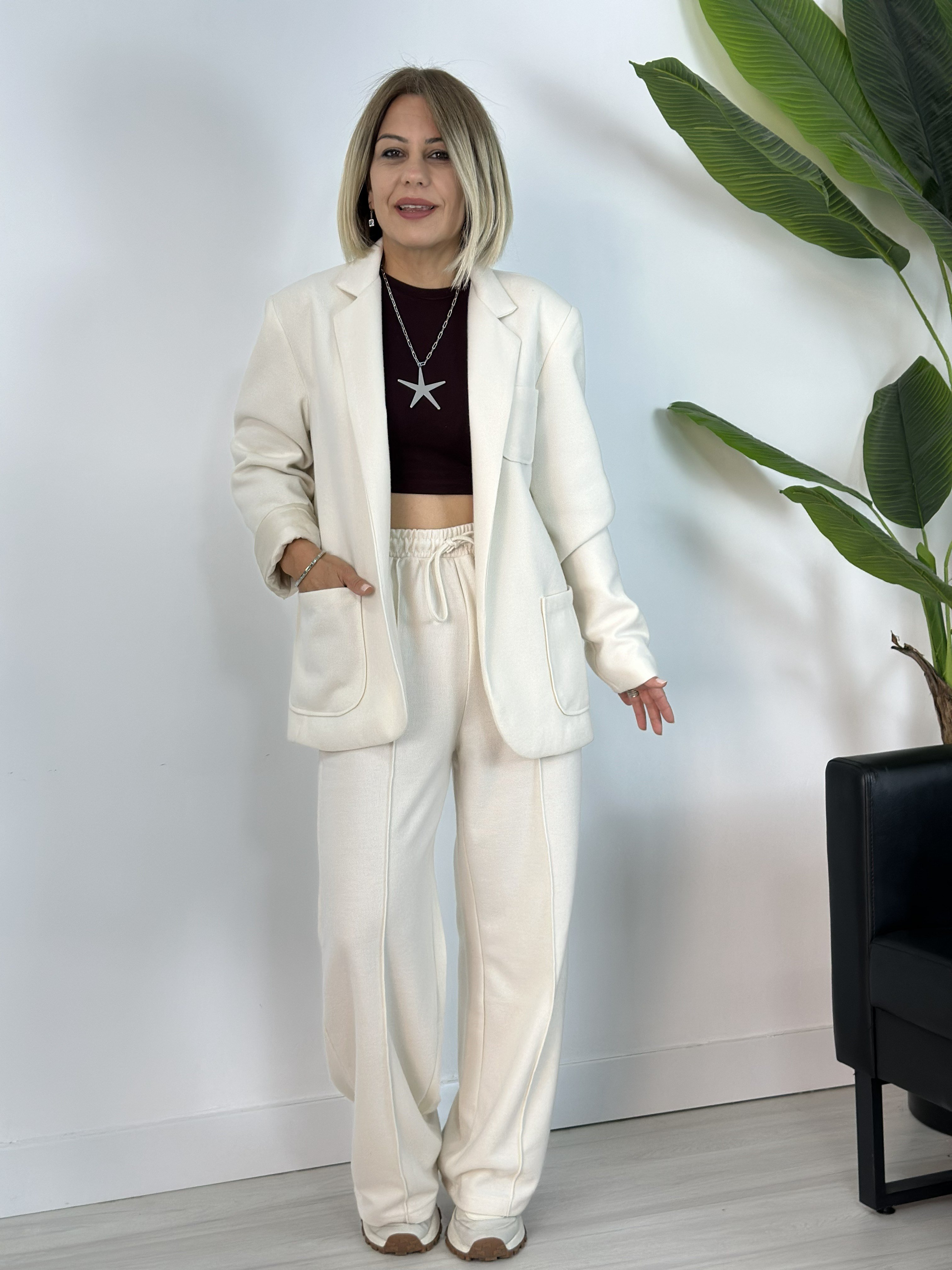 7614 ÖRME BLAZER CEKET