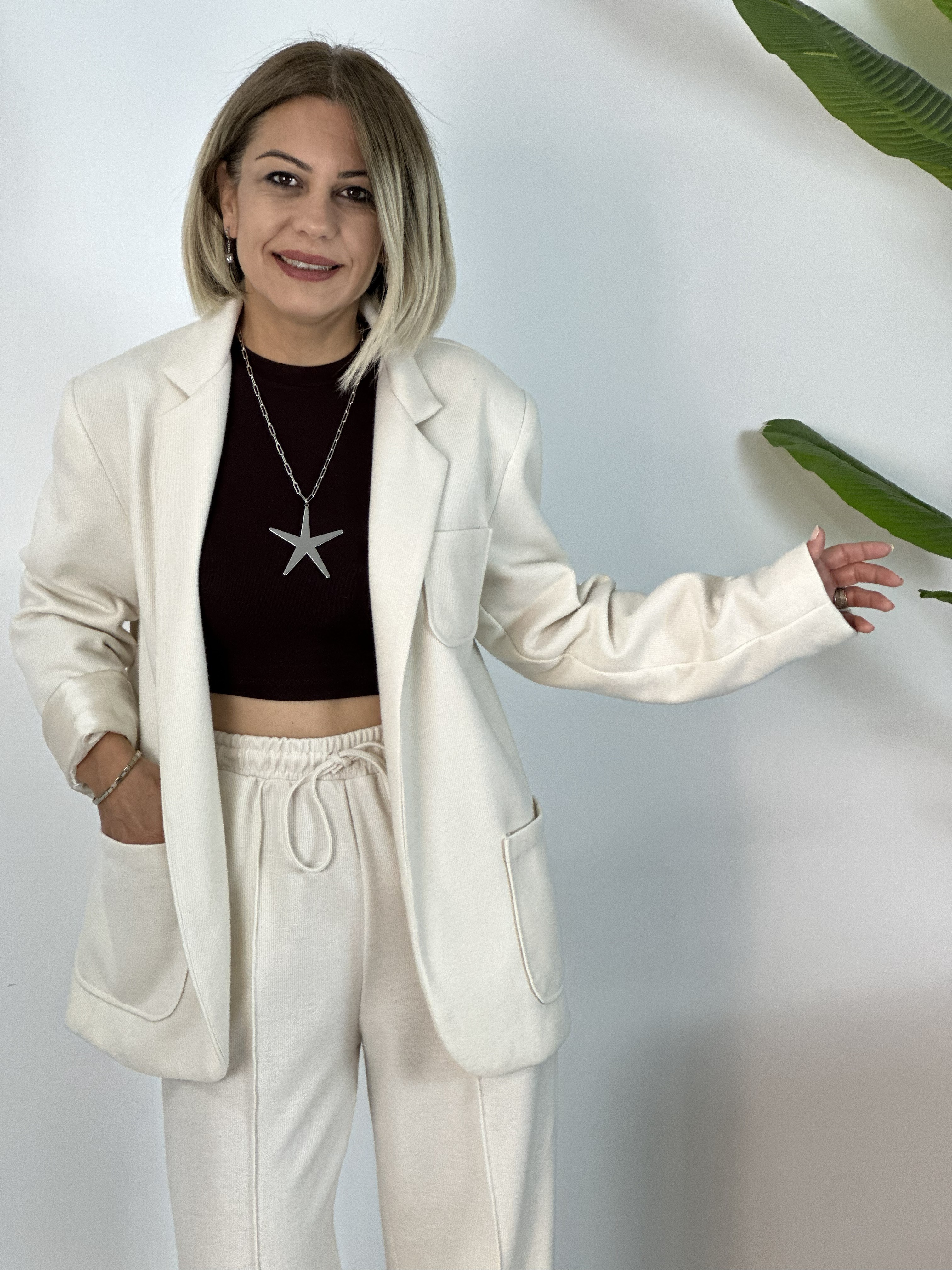 7614 ÖRME BLAZER CEKET