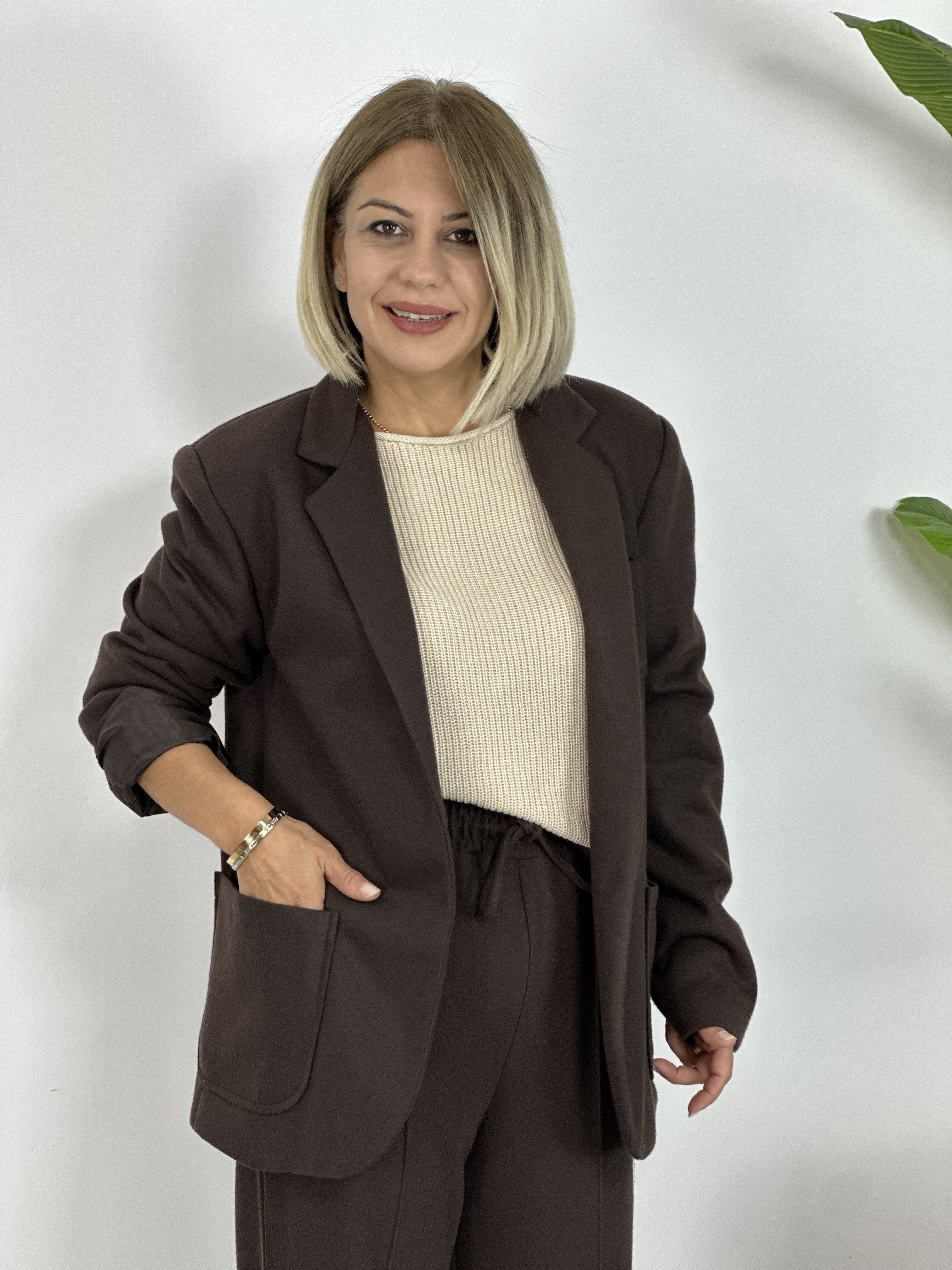 7614 ÖRME BLAZER CEKET