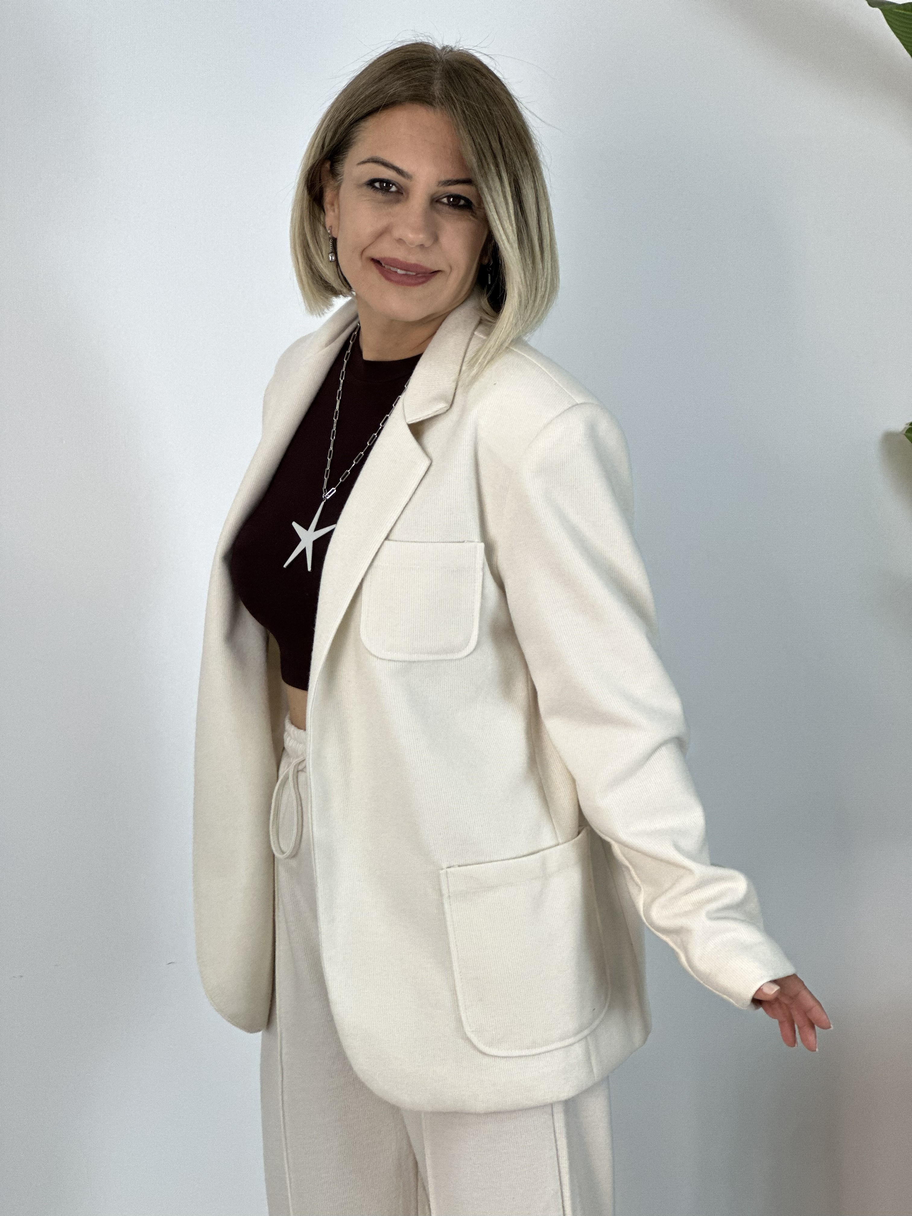 7614 ÖRME BLAZER CEKET