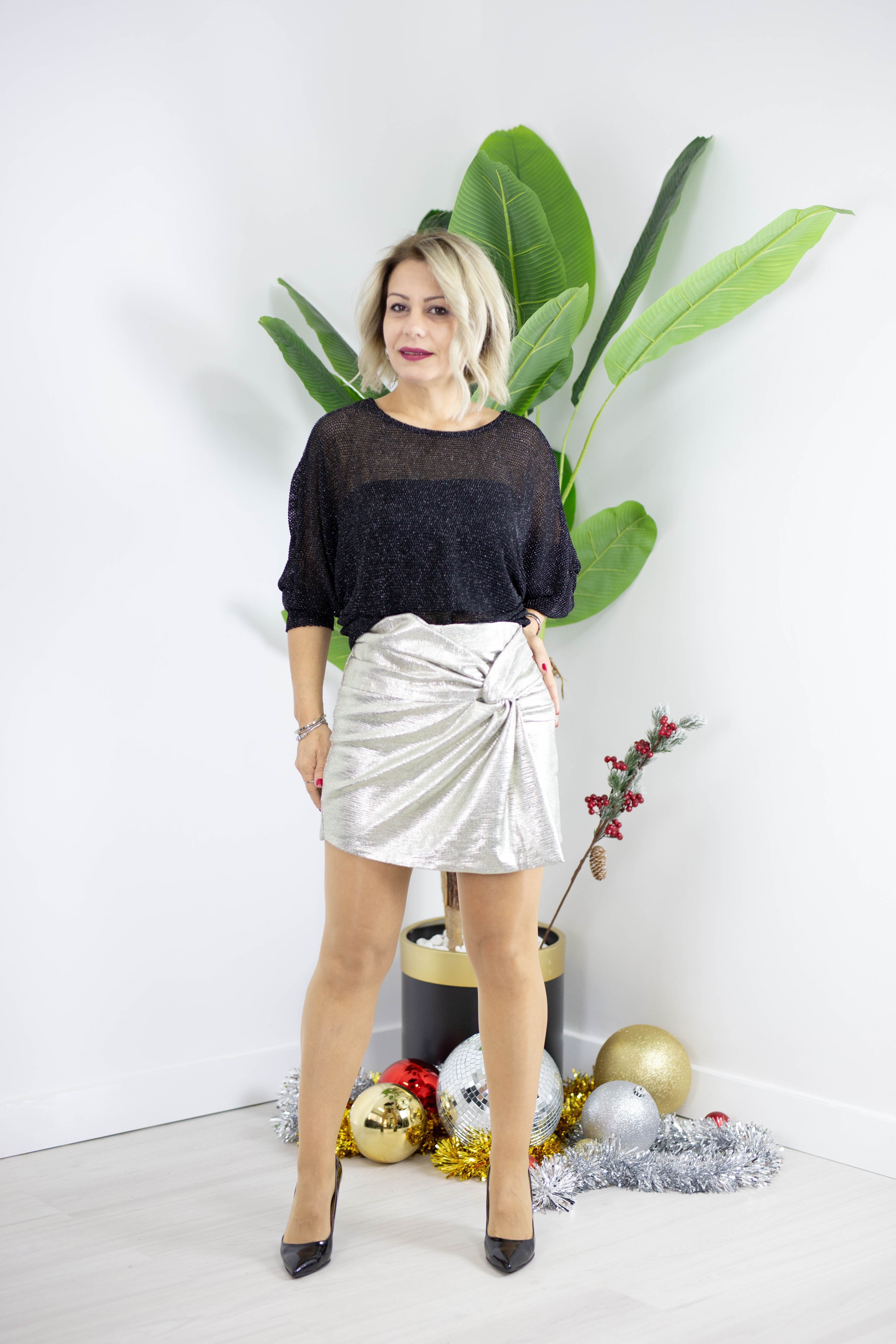 8432 KAYIK YAKA, UZUN KOL, SİMLİ, FİLE BLUZ