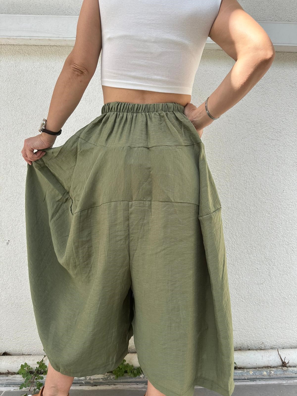 8460 CEPLİ ETEK PANTOLON