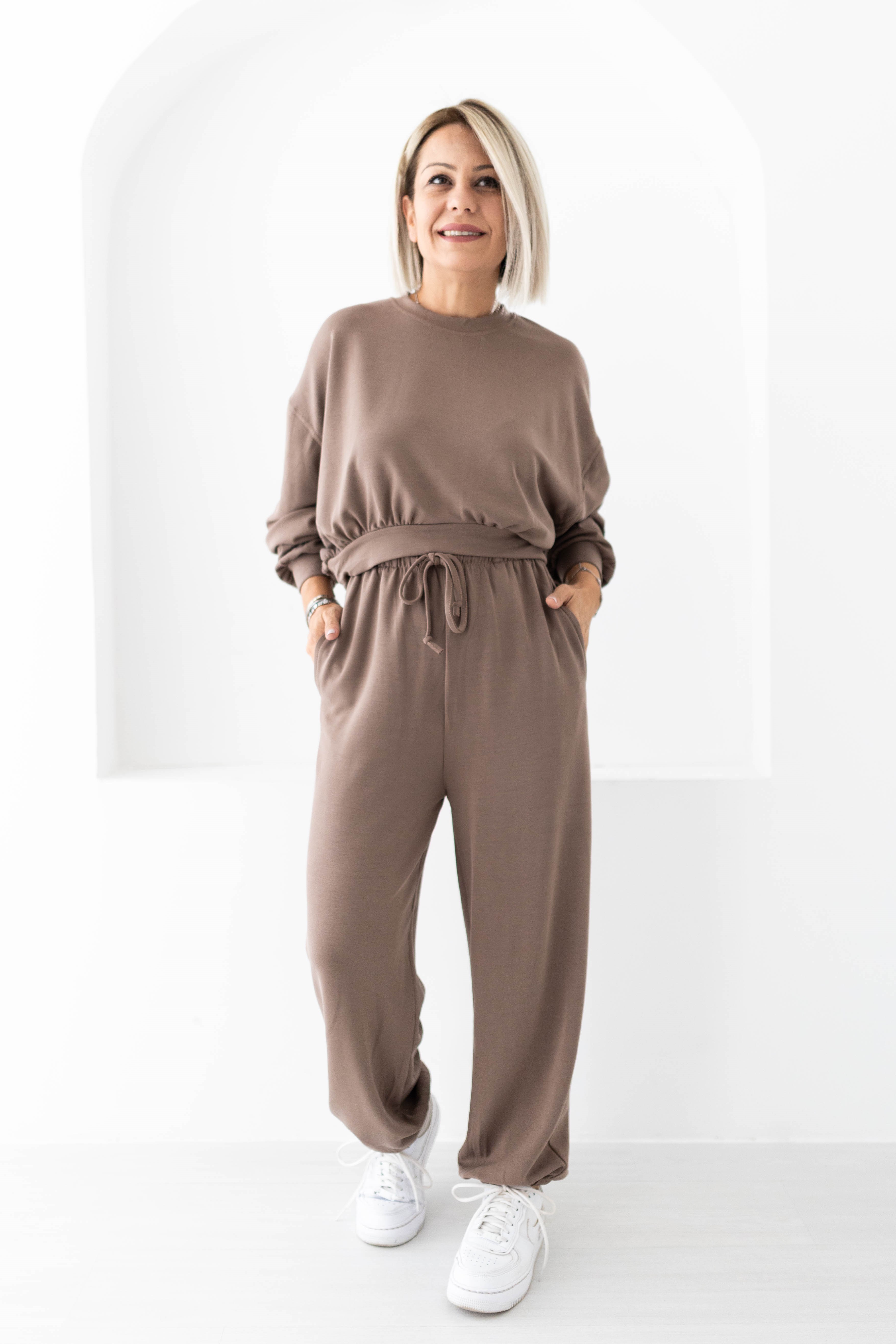 915 MODAL PAÇA LASTİKLİ EŞOFMAN SWEAT TAKIM