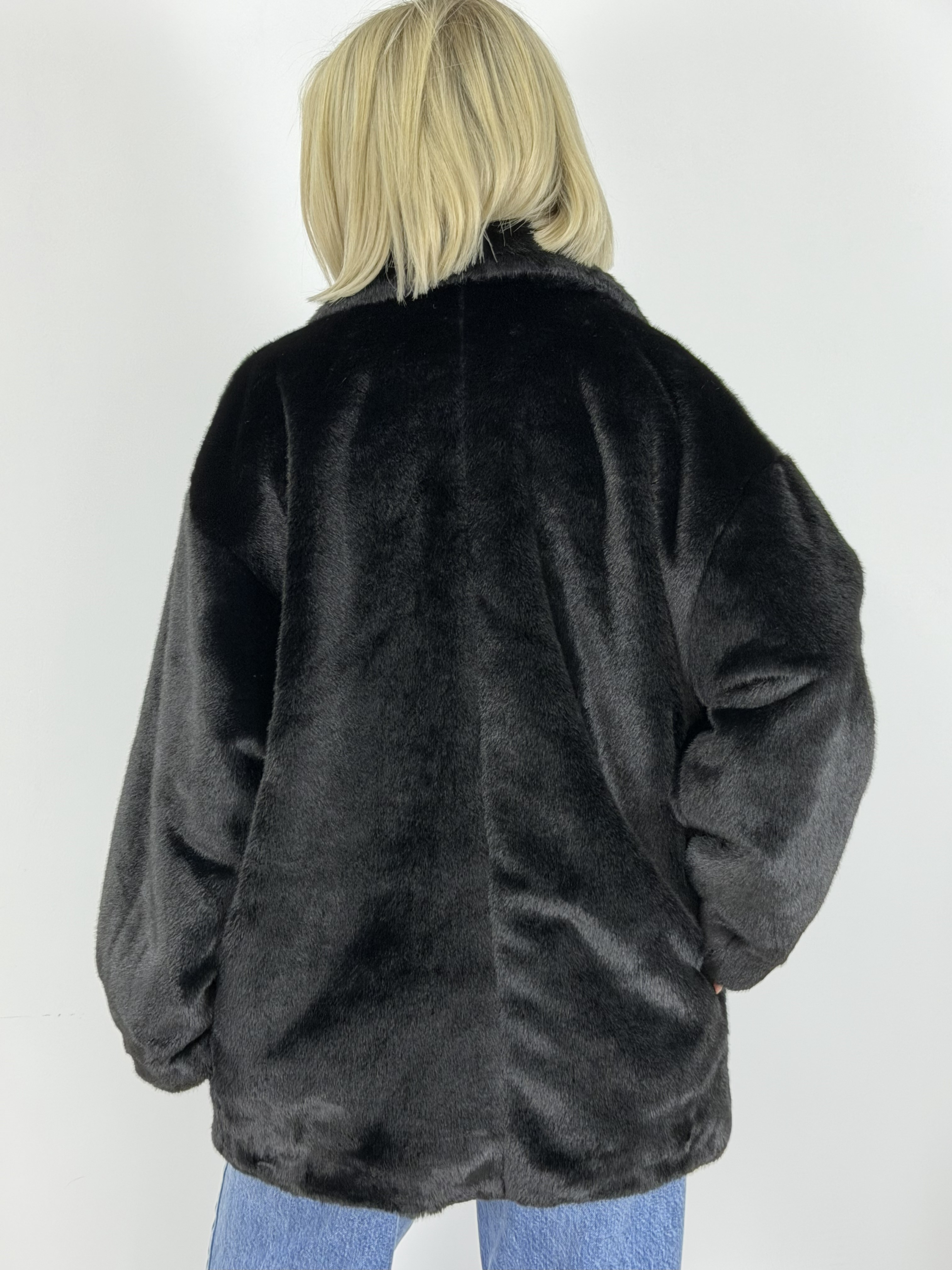 9621 KRUVAZE YAKA, 4 DÜĞME, PELUŞ KABAN