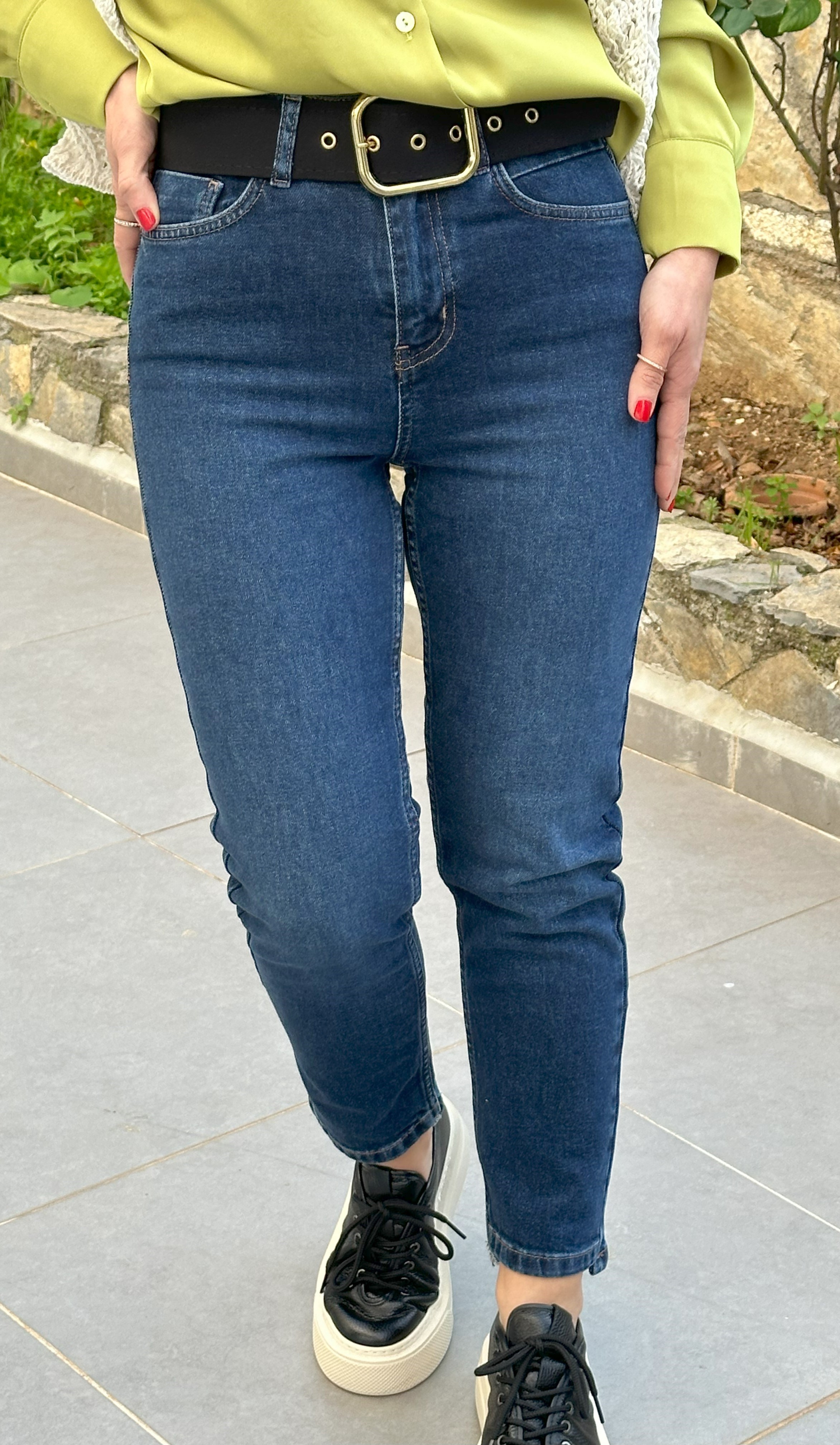LACORİNO ELİS PAÇA DETAY MOM JEAN