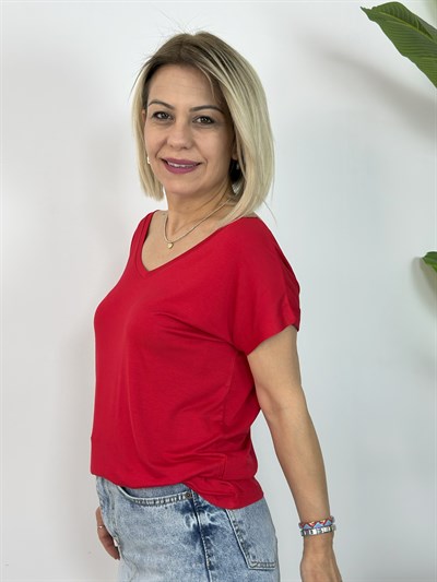 002 ÖN, ARKA V YAKA BASİC TSHİRT