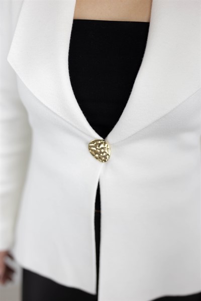 0053 ZR TEK GOLD DÜĞME, ÇELİK ÖRGÜ TRİKO CEKET