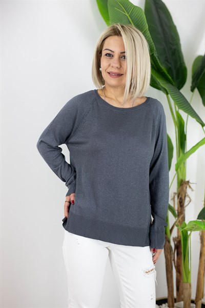 0557 DLV GENİŞ YAKA, SİMLİ, MERSERİZE BLUZ