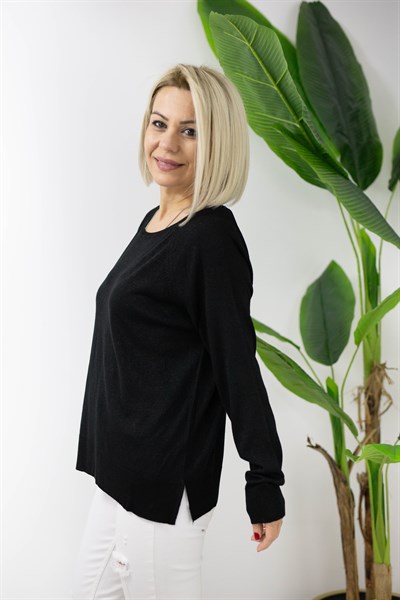 0557 DLV GENİŞ YAKA, SİMLİ, MERSERİZE BLUZ