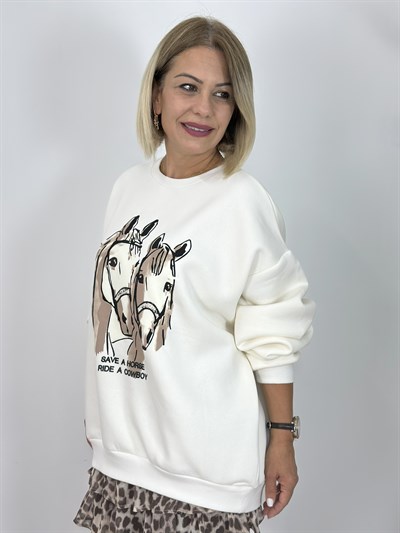 0854 TAY NAKIŞLI SWEAT