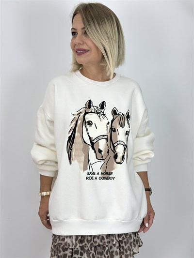 0854 TAY NAKIŞLI SWEAT