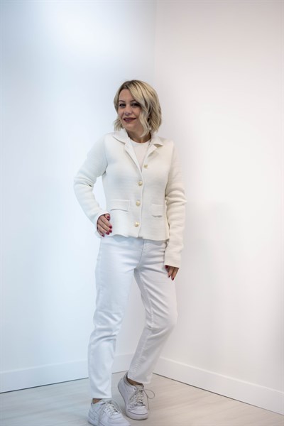 1104 POLO YAKA, GOLD DÜĞME, ÇELİK ÖRGÜ HIRKA