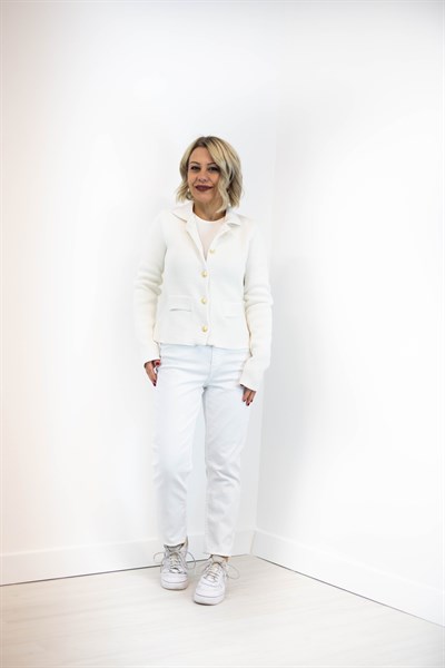 1104 POLO YAKA, GOLD DÜĞME, ÇELİK ÖRGÜ HIRKA
