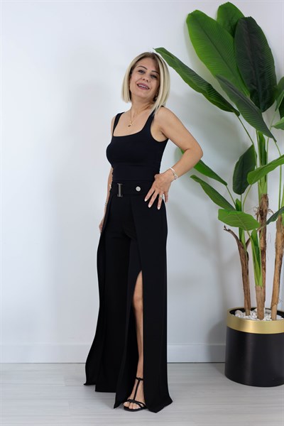 1122 BEL TOKALI, DERİN YIRTMAÇLI PANTOLON